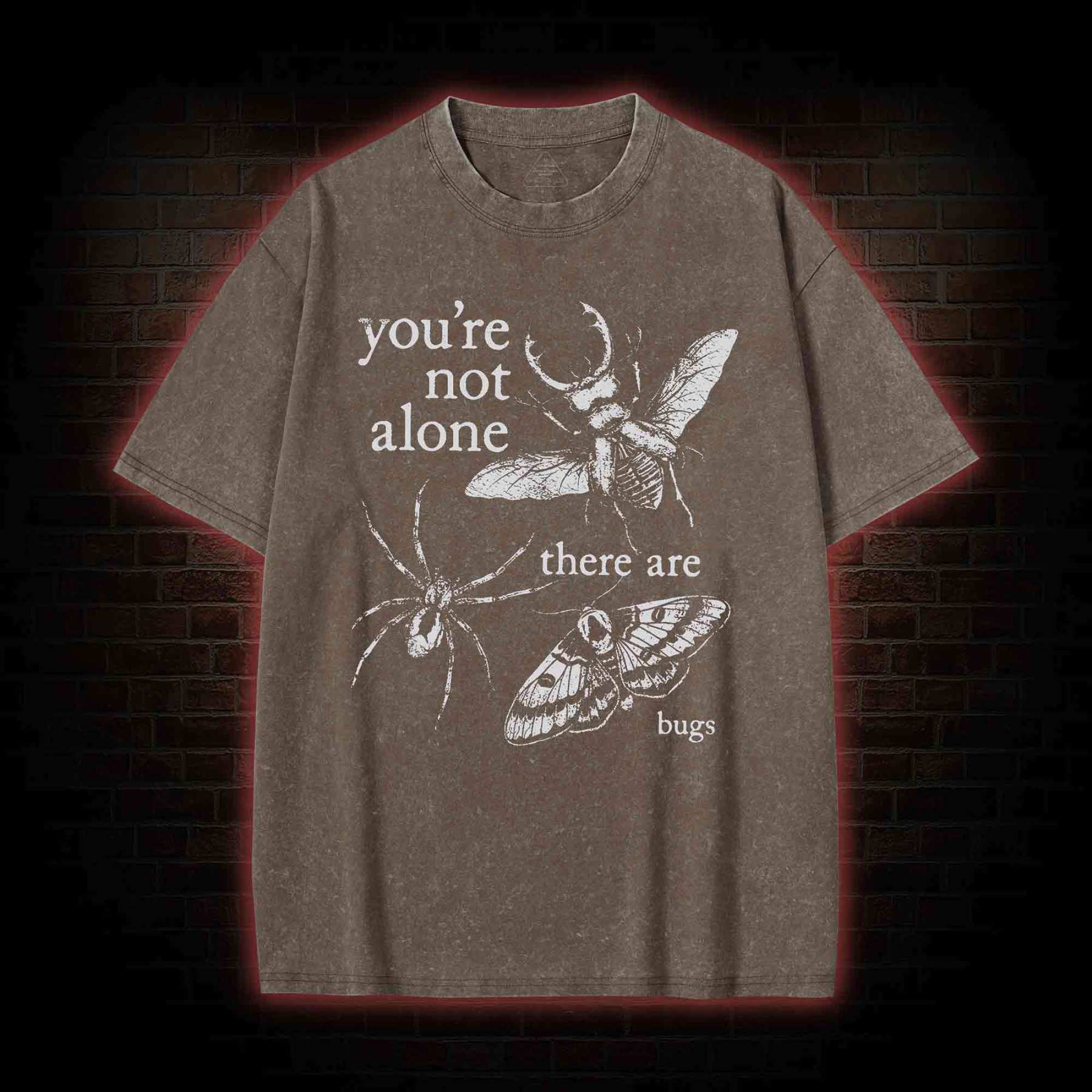 You're Not Alone Washed T-shirt