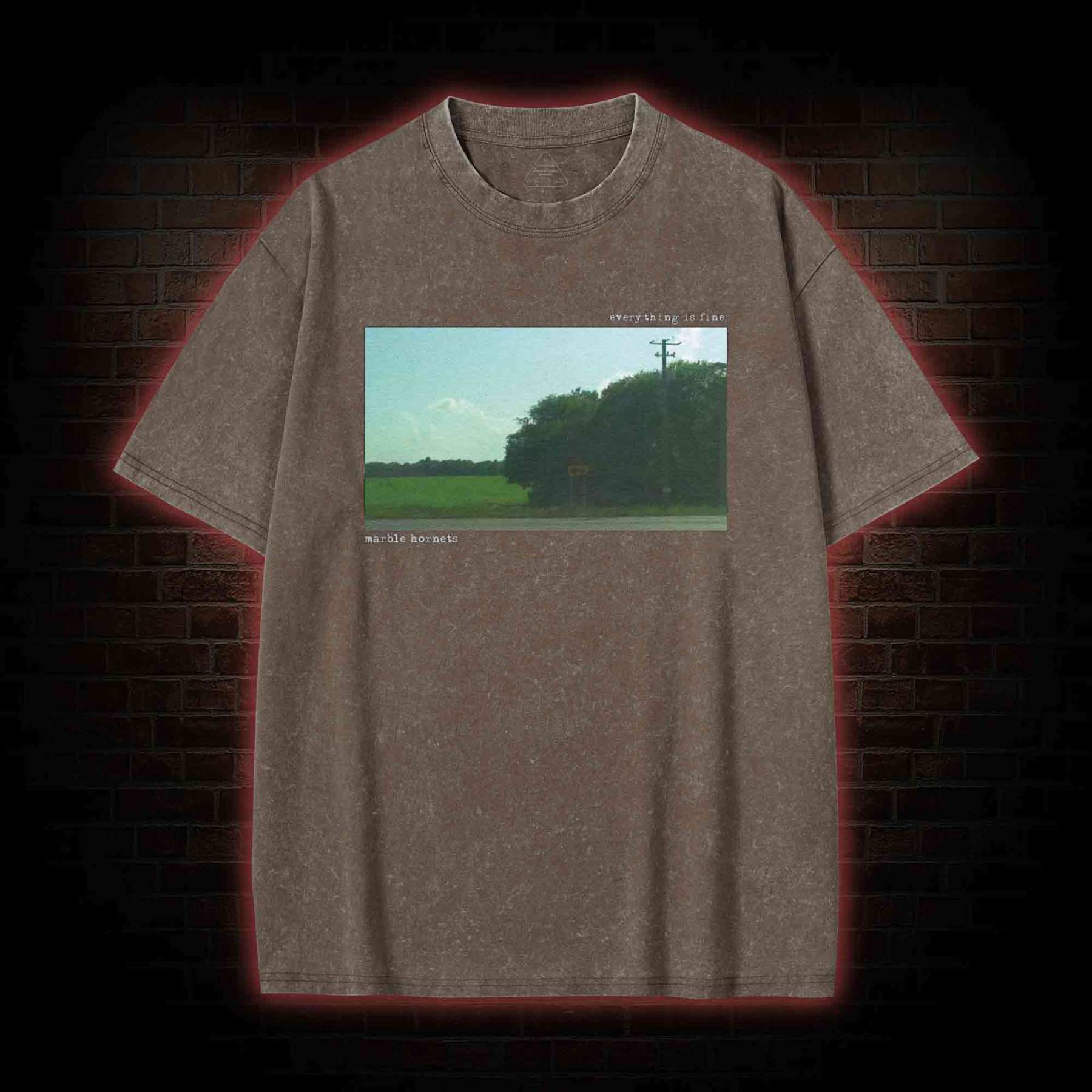 Everying is Fine Washed T-shirt