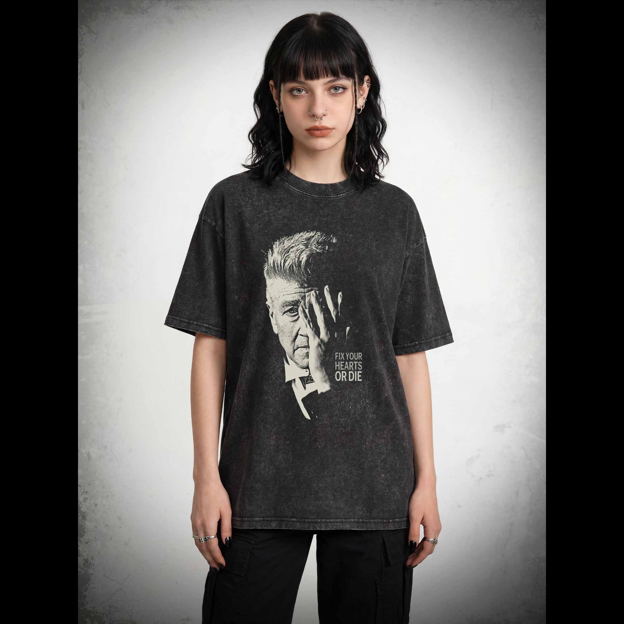 Fix Your Hearts or Die Washed T-shirt