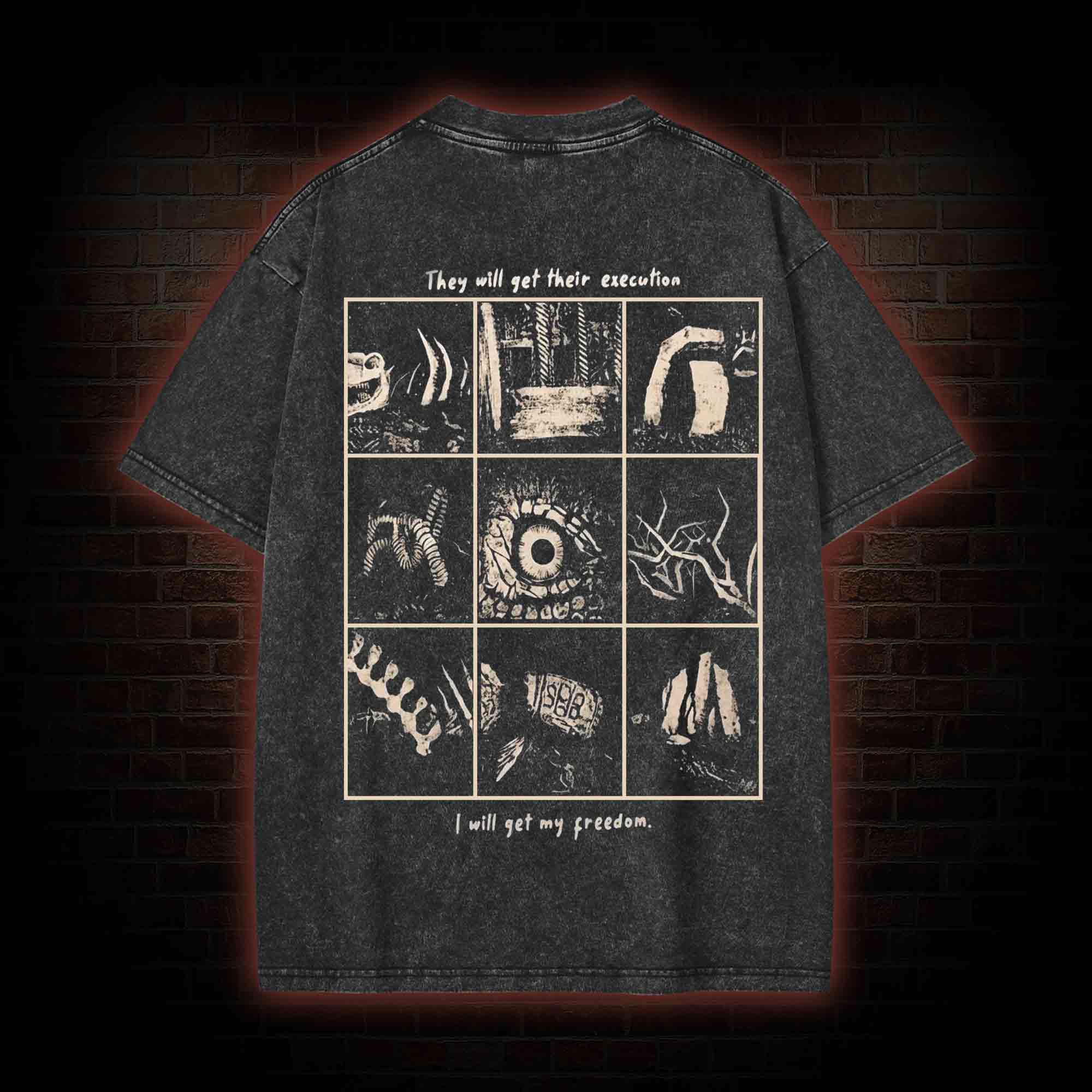 I will Gain My Freedom Washed T-shirt