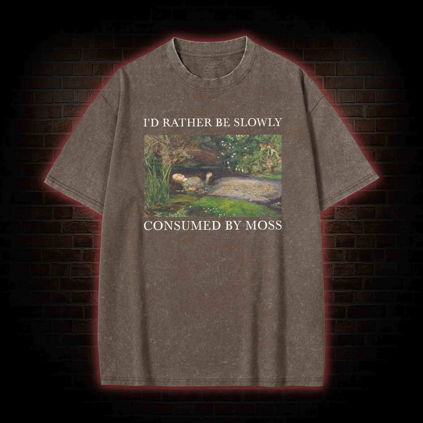 Slowly Consumed by Moss Washed T-shirt