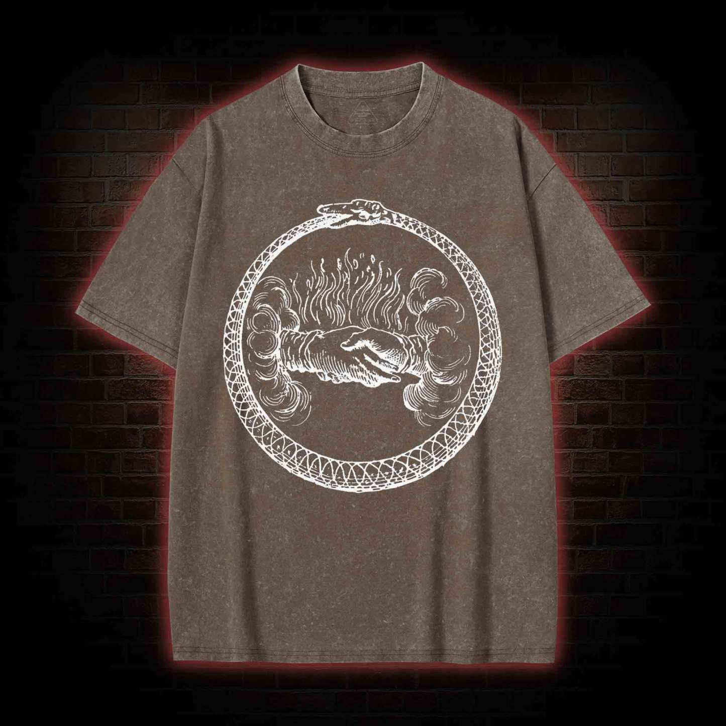 Mysterious Ouroboros Washed T-shirt
