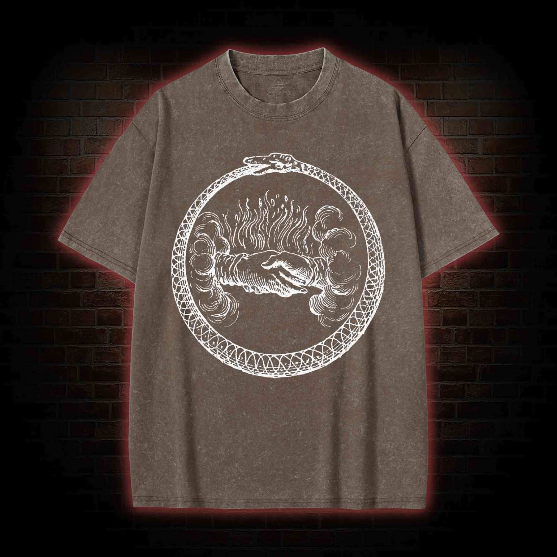 Mysterious Ouroboros Washed T-shirt