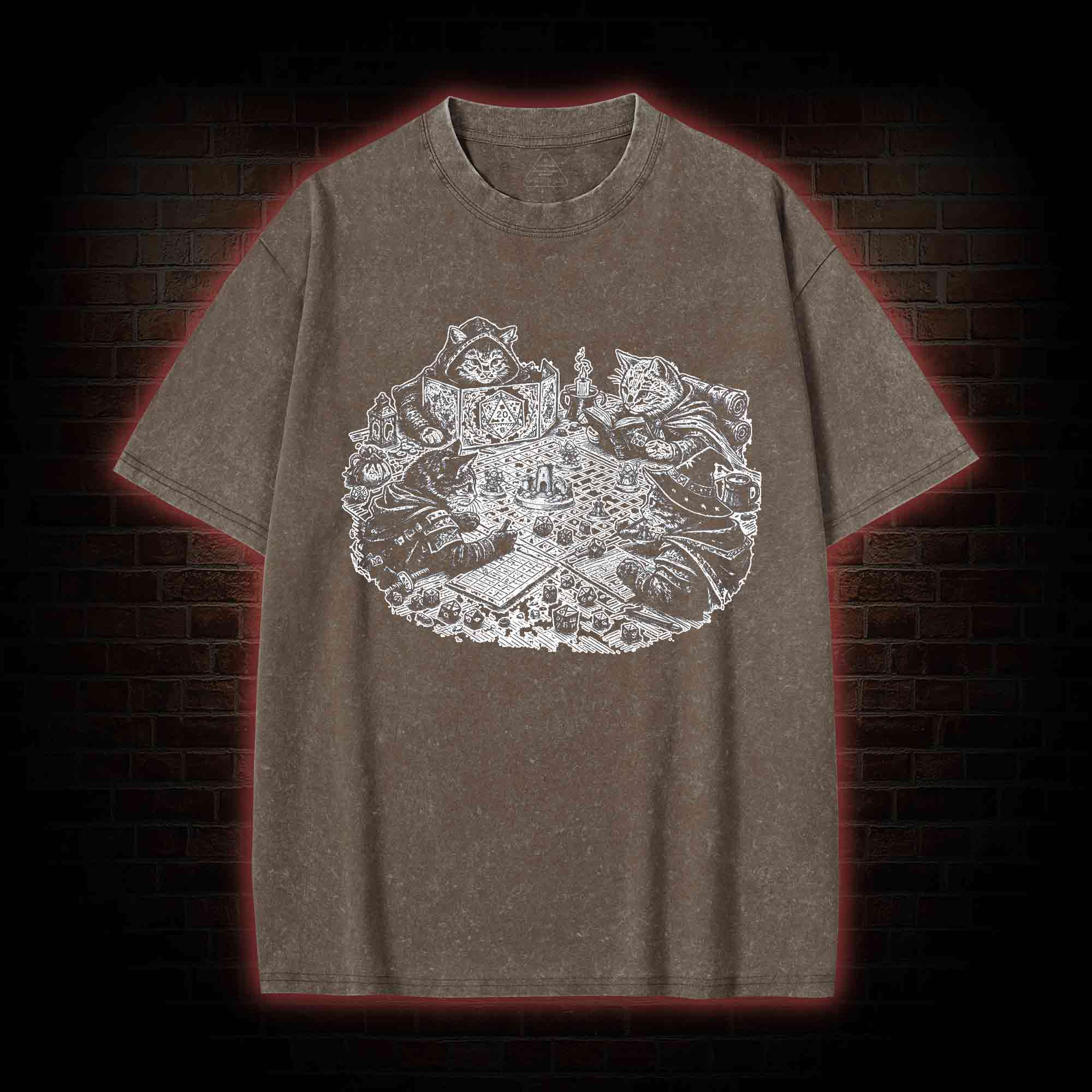 Kitten Cat Person Trendy Washed T-shirt