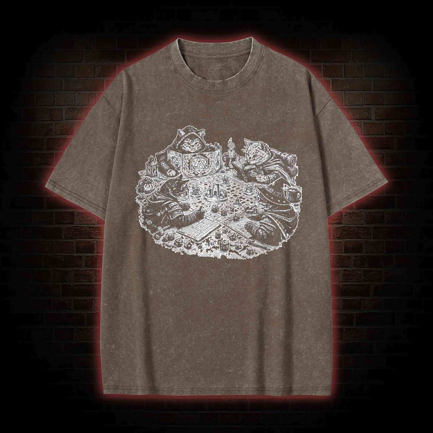 Kitten Cat Person Trendy Washed T-shirt