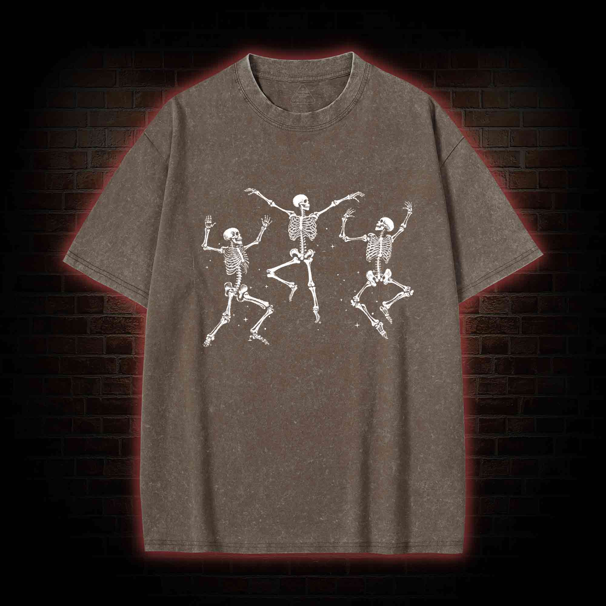 Dancing Skeleton Washed T-shirt