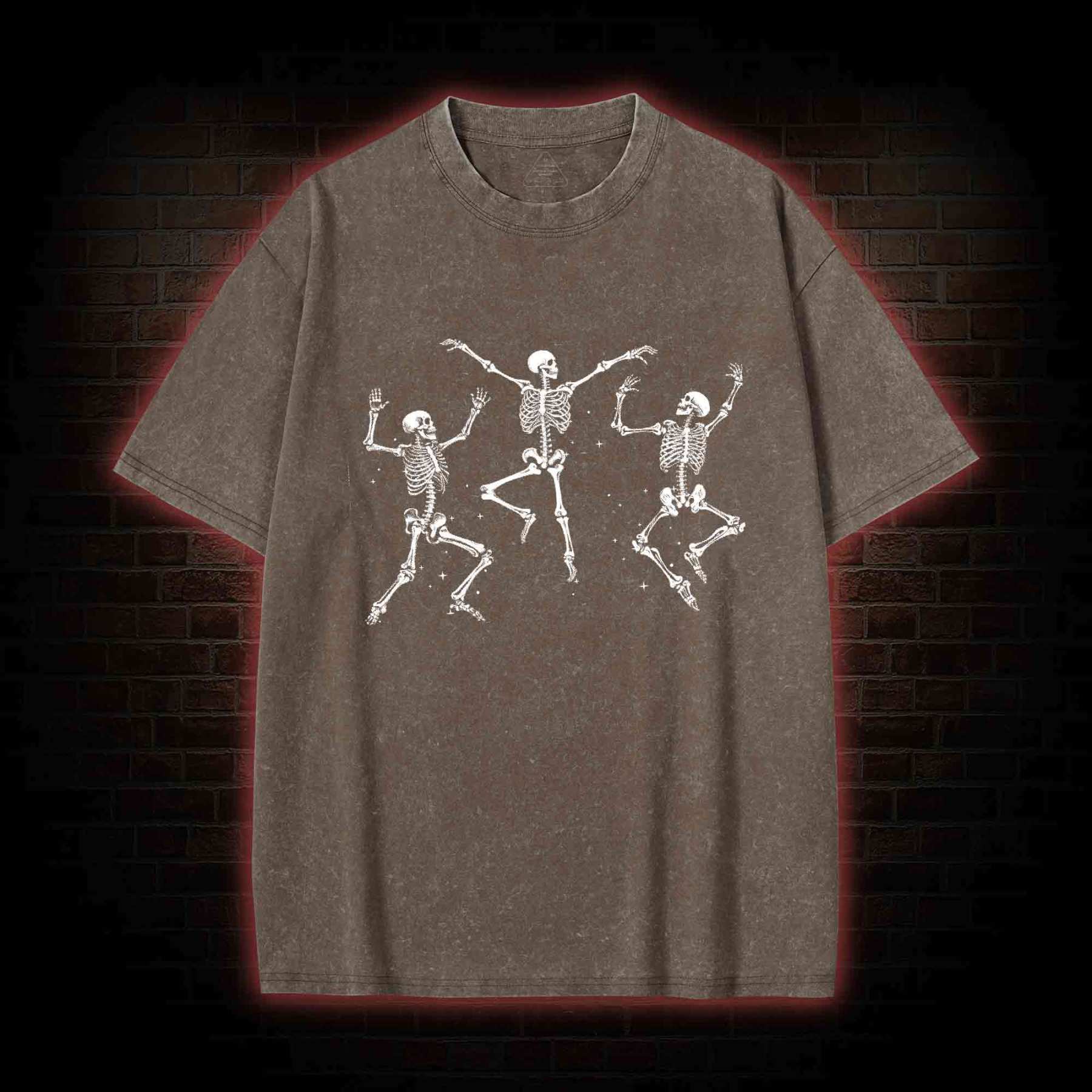 Dancing Skeleton Washed T-shirt