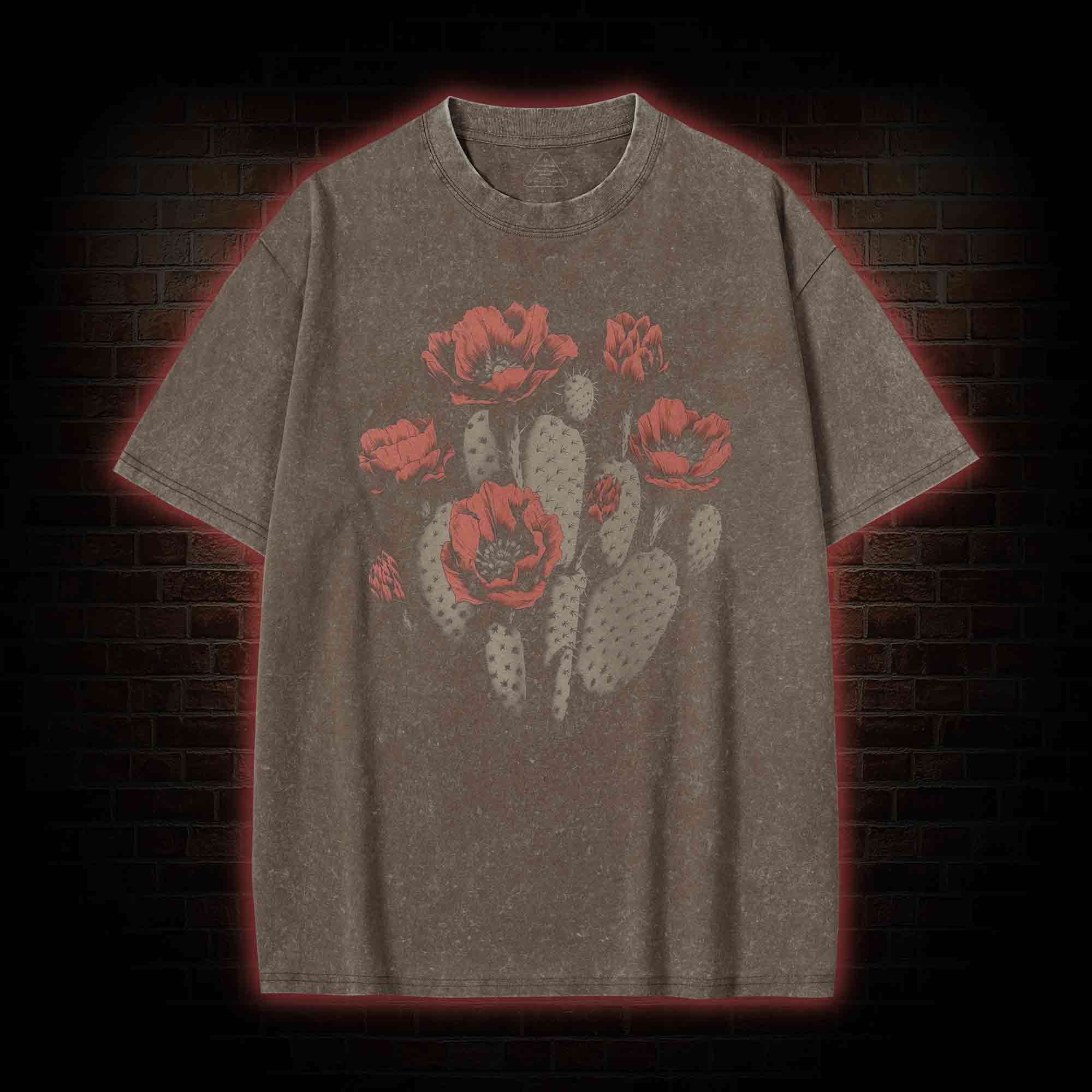 Cactus Flower Washed T-shirt