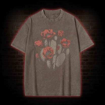 Cactus Flower Washed T-shirt