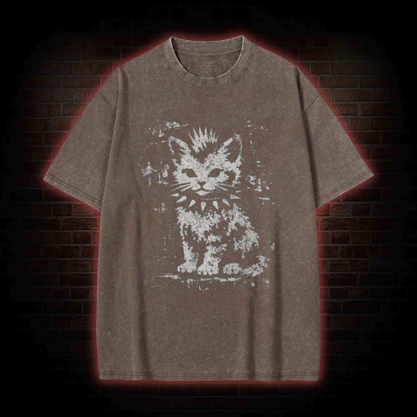 Punk Kitten Washed T-shirt