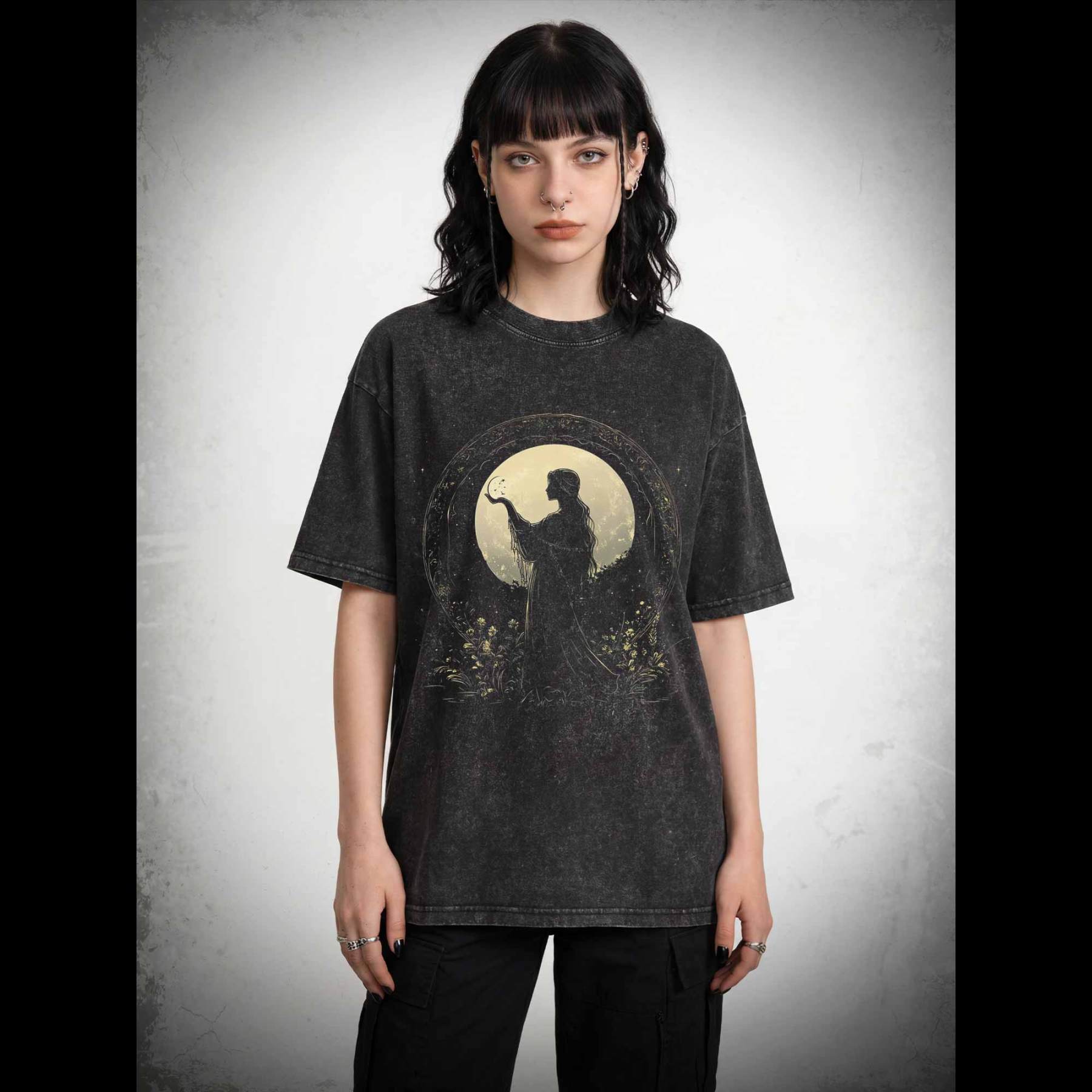 Moon Goddess Washed T-shirt