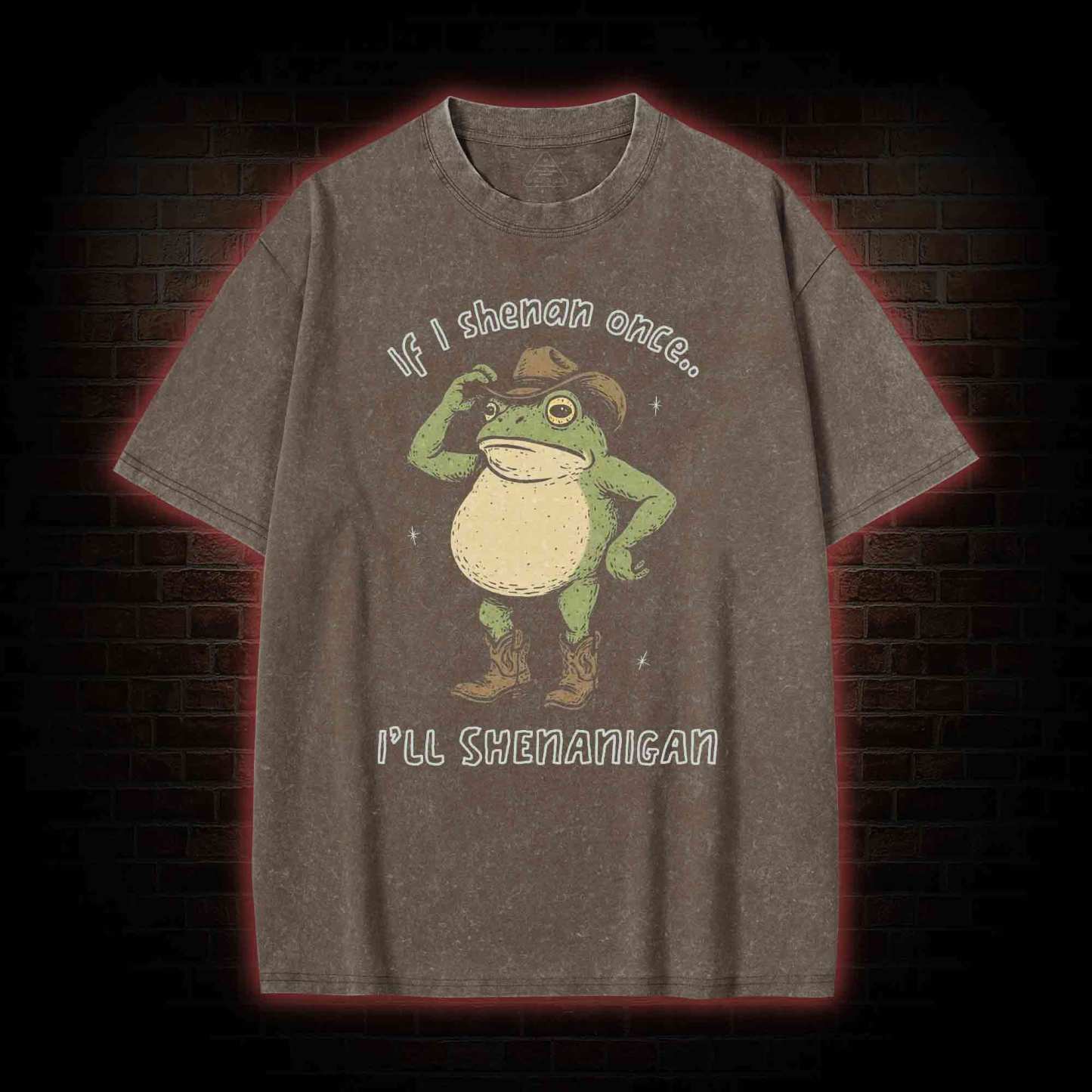 If I Shenan once... I'll Shenanigan Washed T-shirt