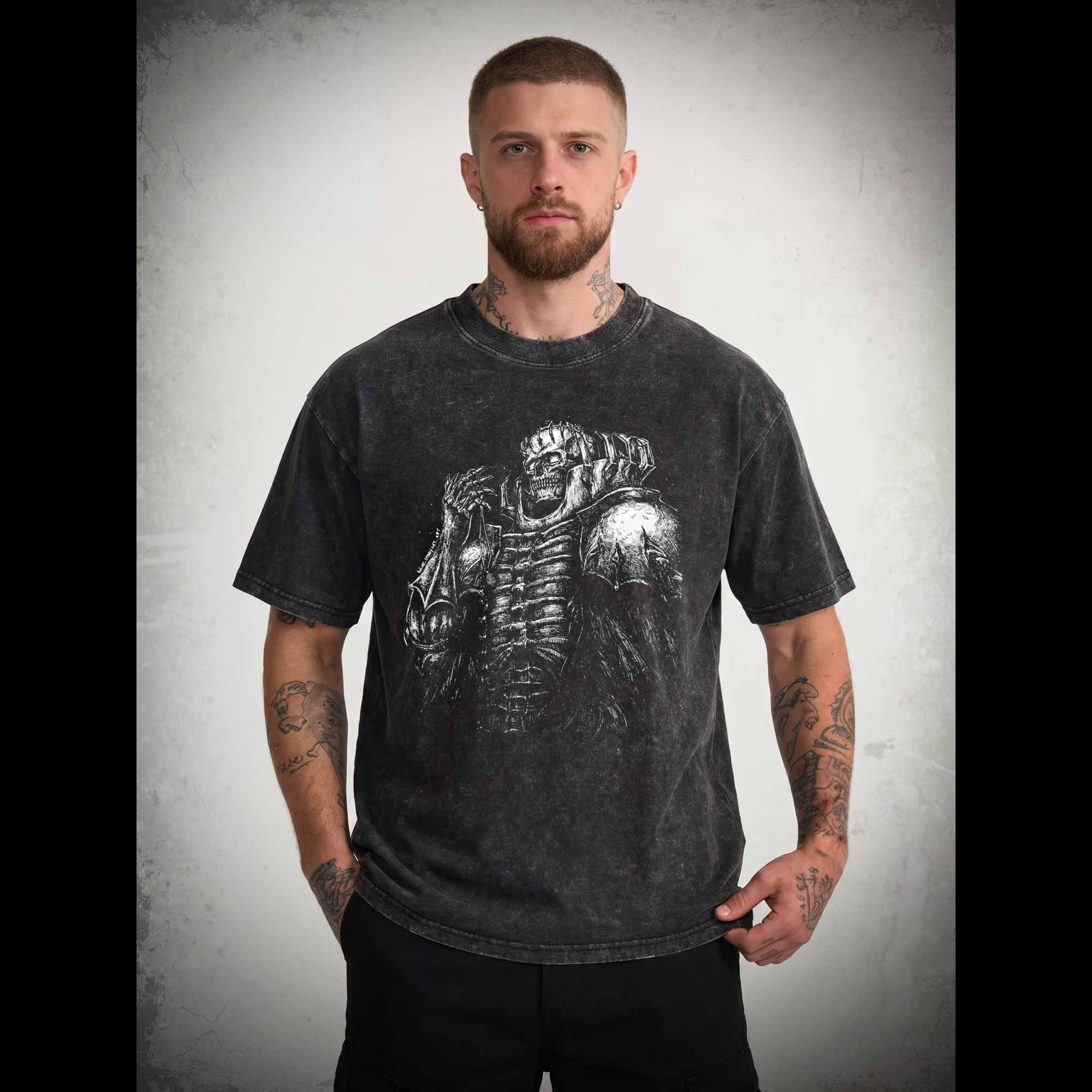 Skull Knight Washed T-shirt