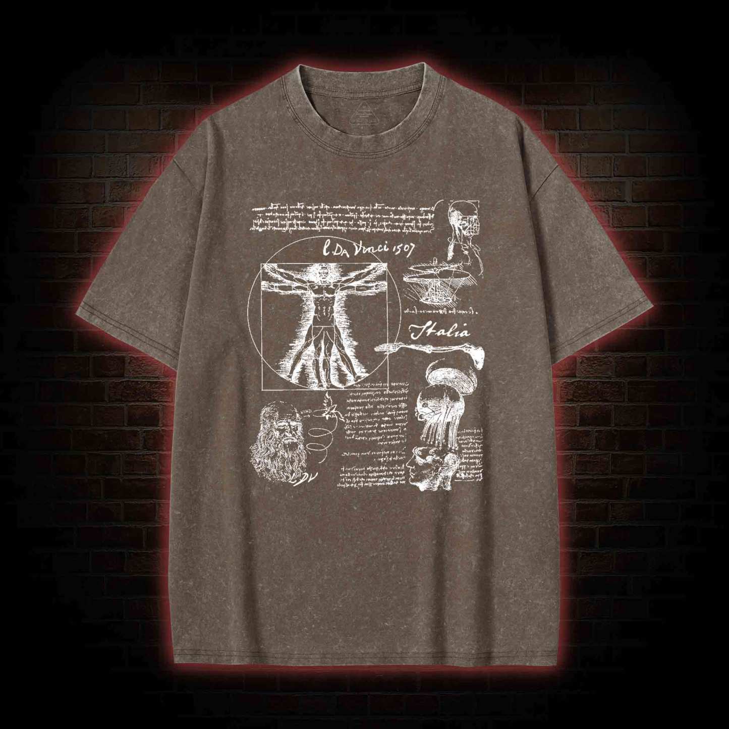 Anatomical Sketch Washed T-shirt