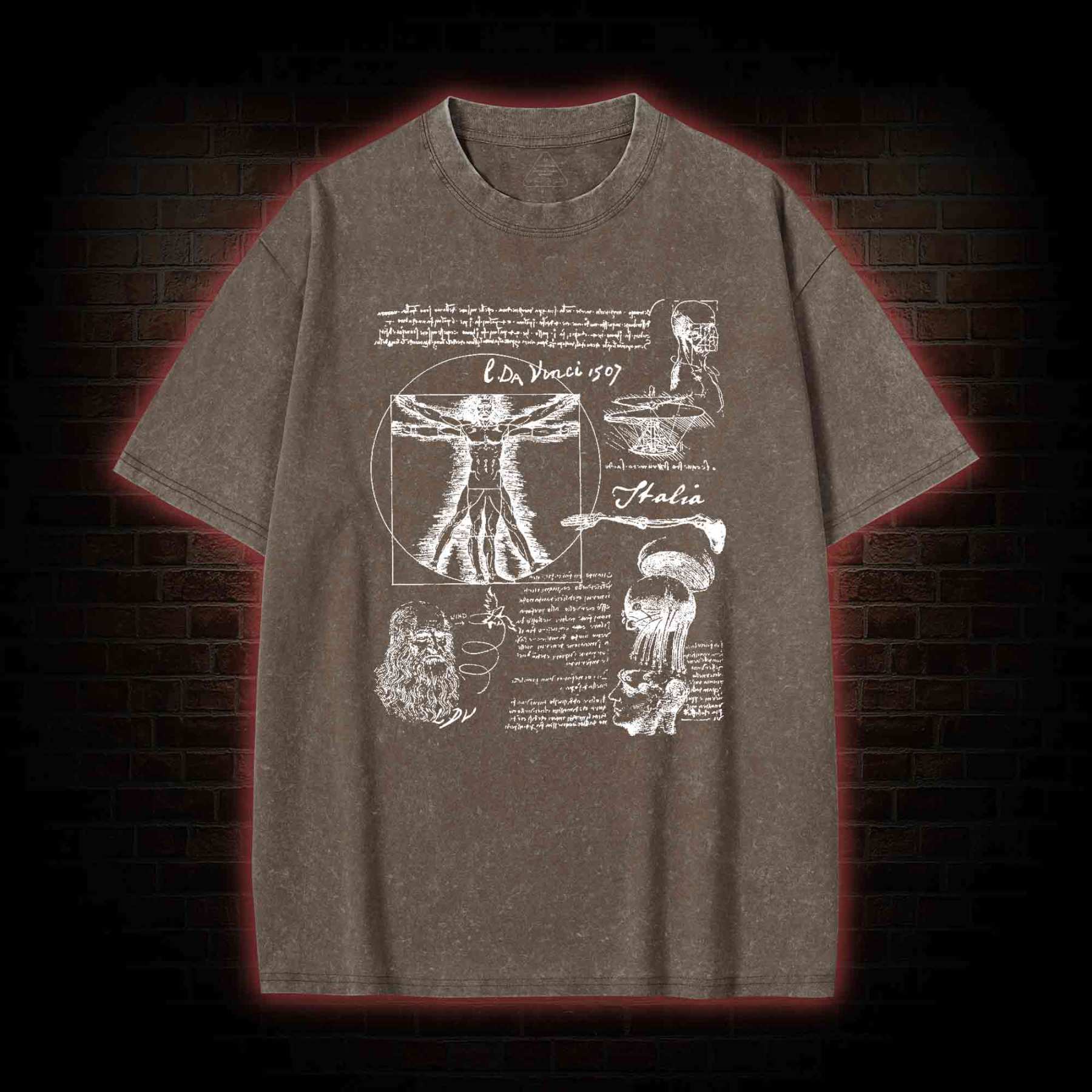 Anatomical Sketch Washed T-shirt