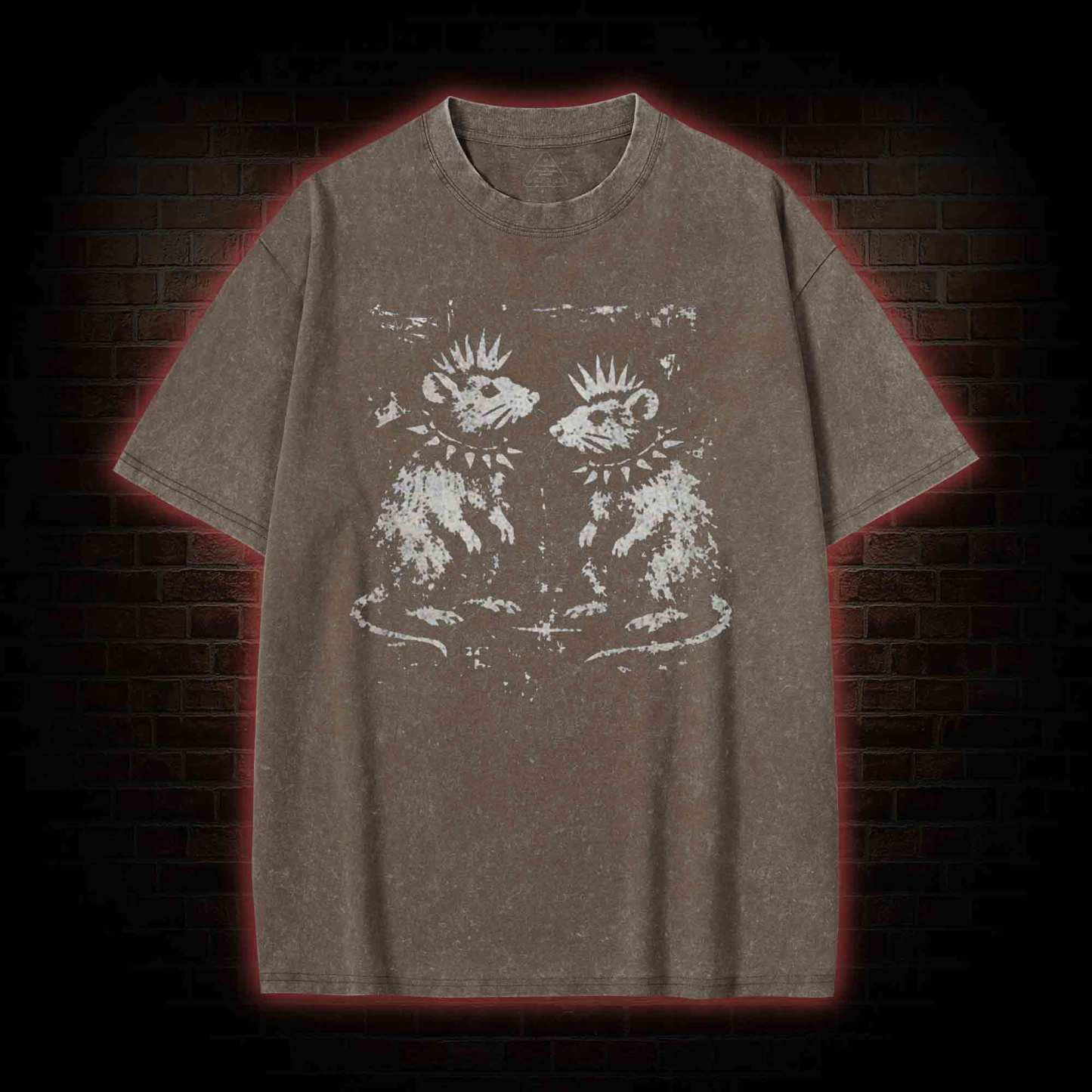 Funny Rat Washed T-shirt