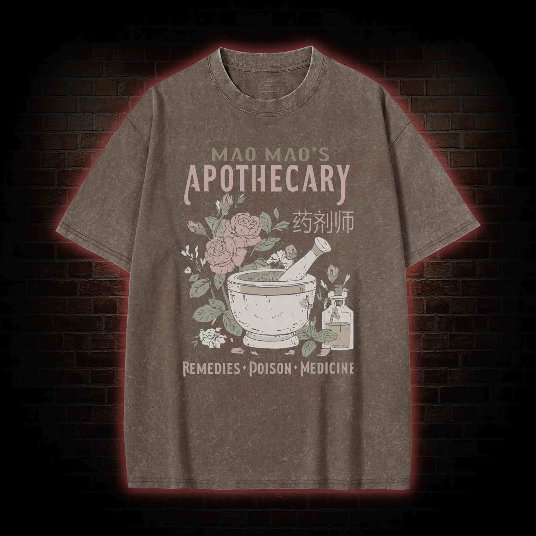 Remedies Poison Medicine Washed T-shirt