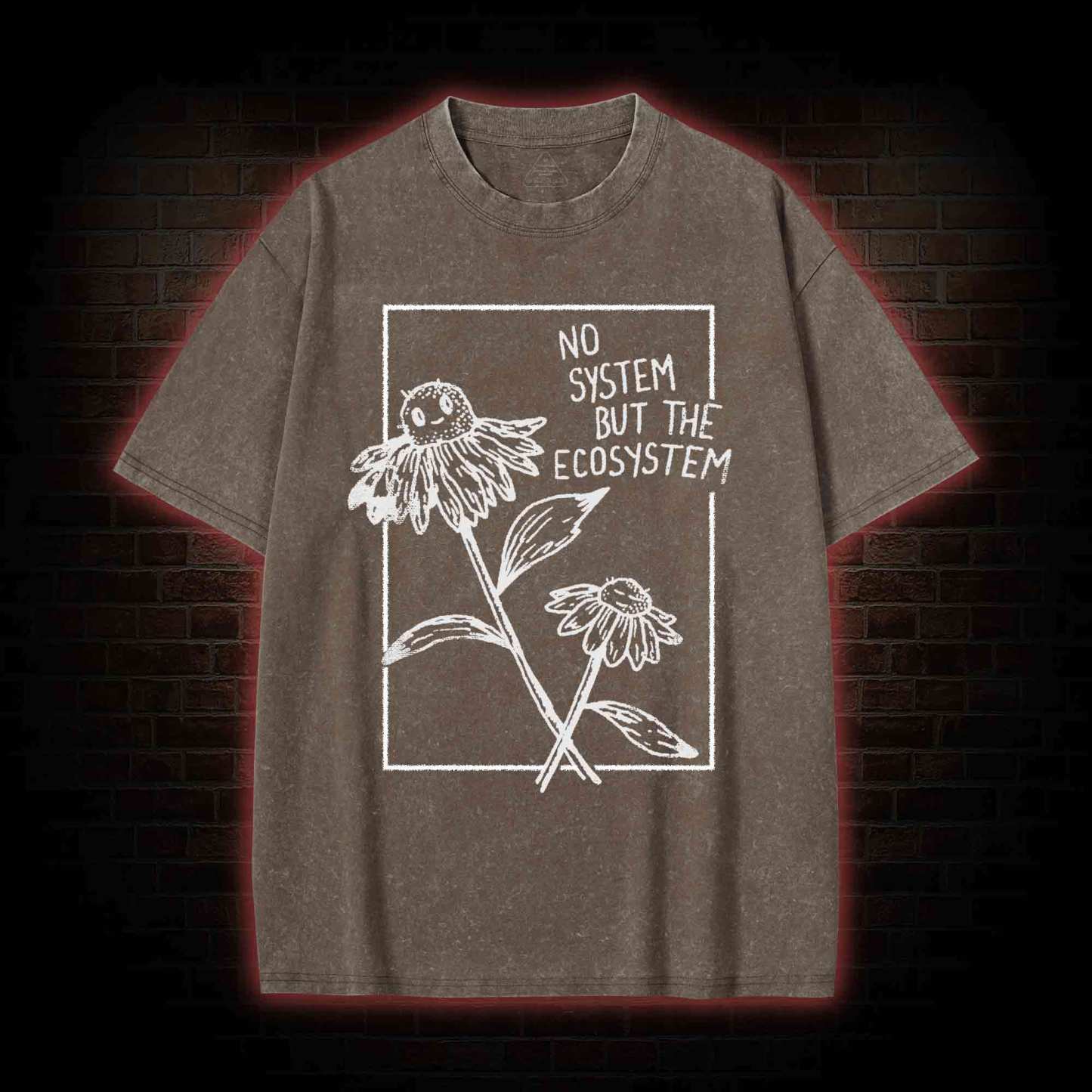 No System but the Ecosystem Flower Washed T-shirt