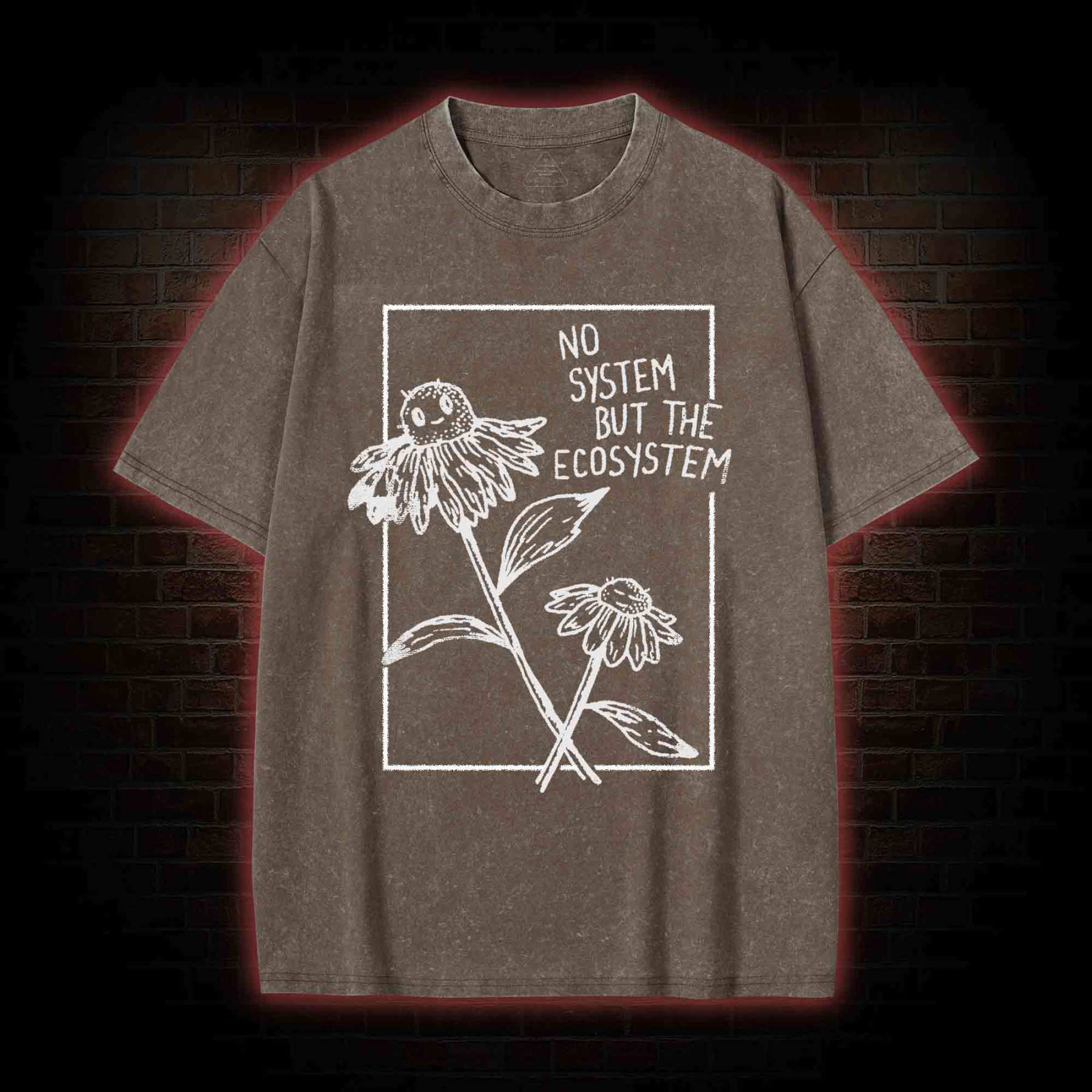 No System but the Ecosystem Flower Washed T-shirt