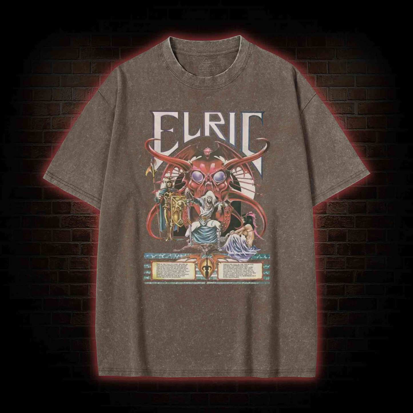 Blood and Souls for My Lord Arioch Washed T-shirt