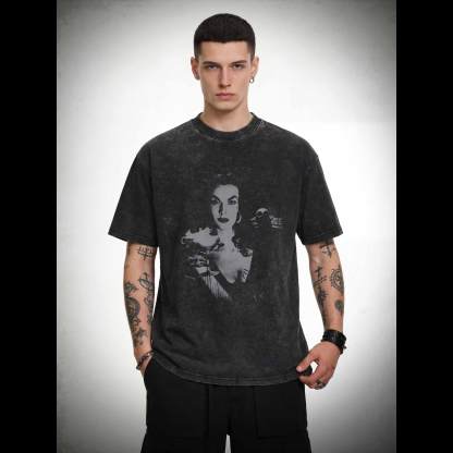 Glamour with a Ghastly Twist Washed T-shirt