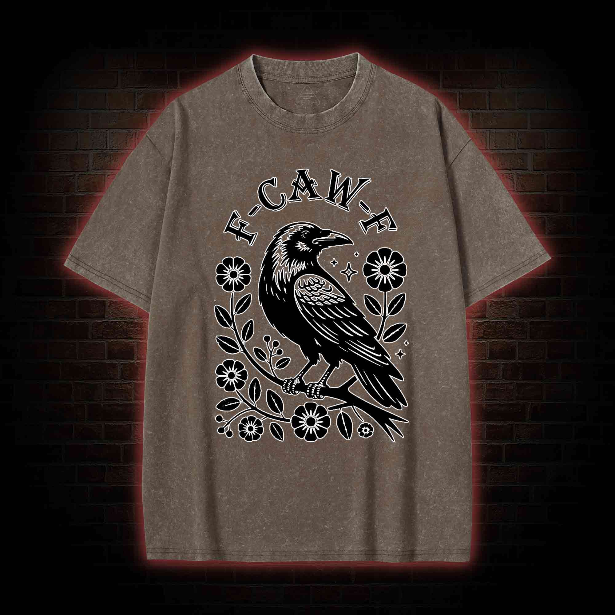 F-caw-f Washed T-shirt