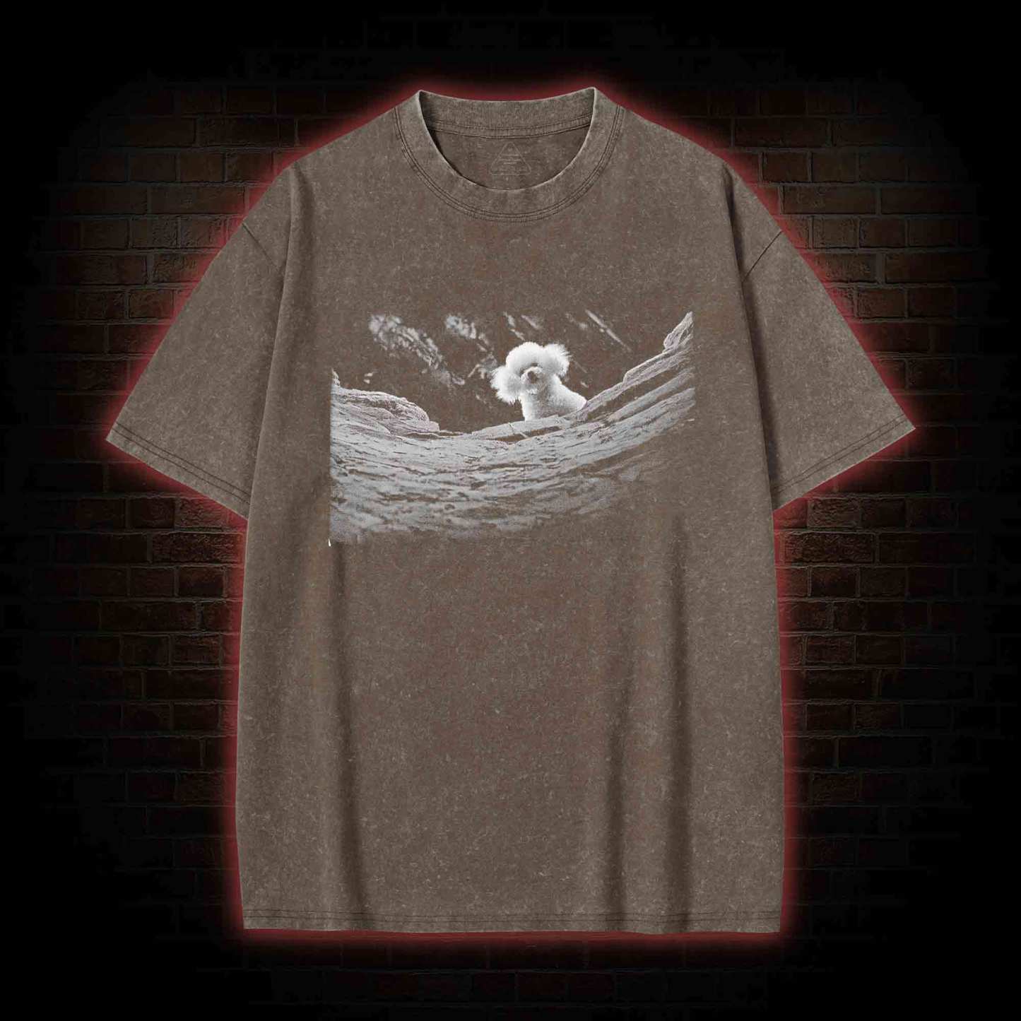 It Rubs the Lotion on Its Skin Washed T-shirt