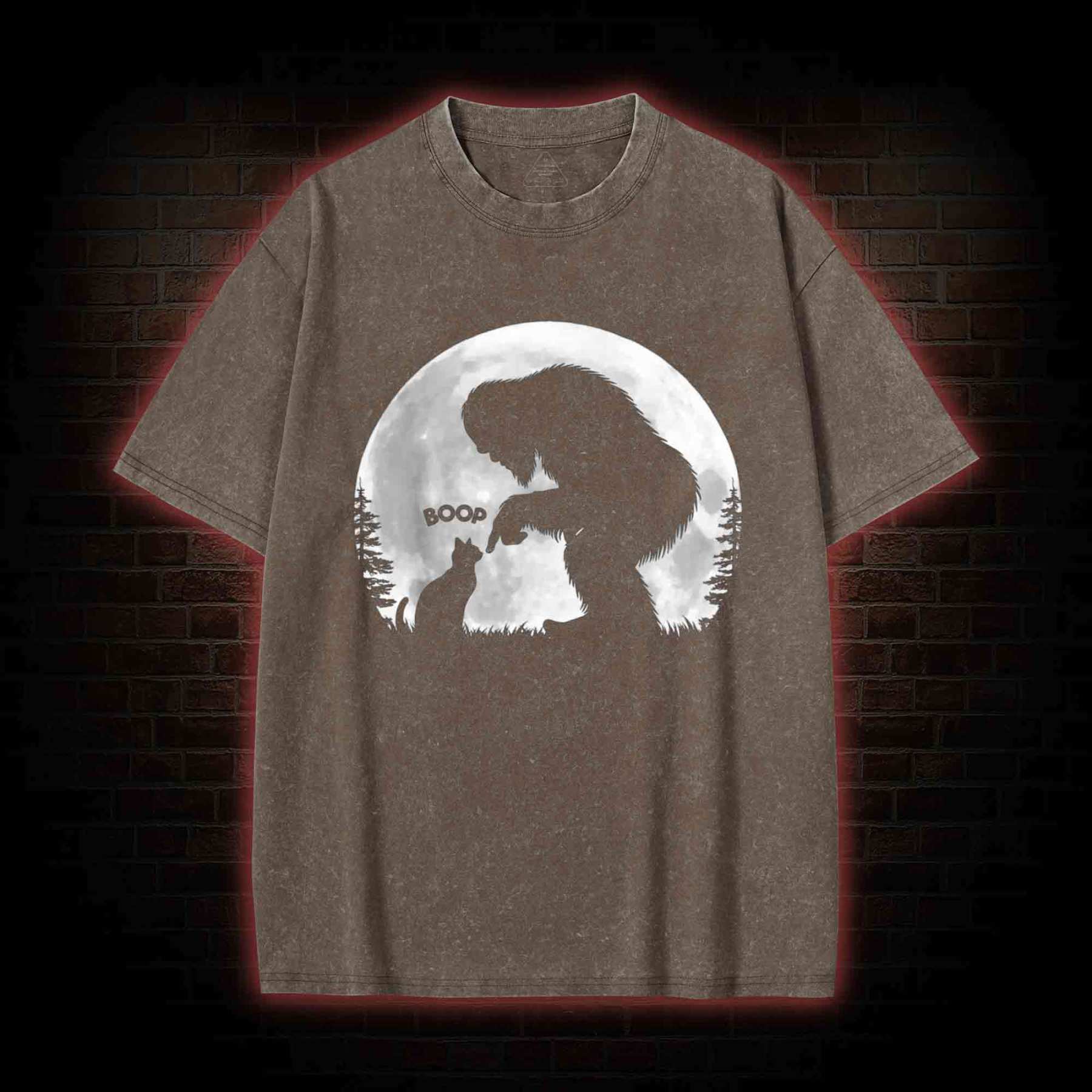Hand Boop Nose Washed T-shirt