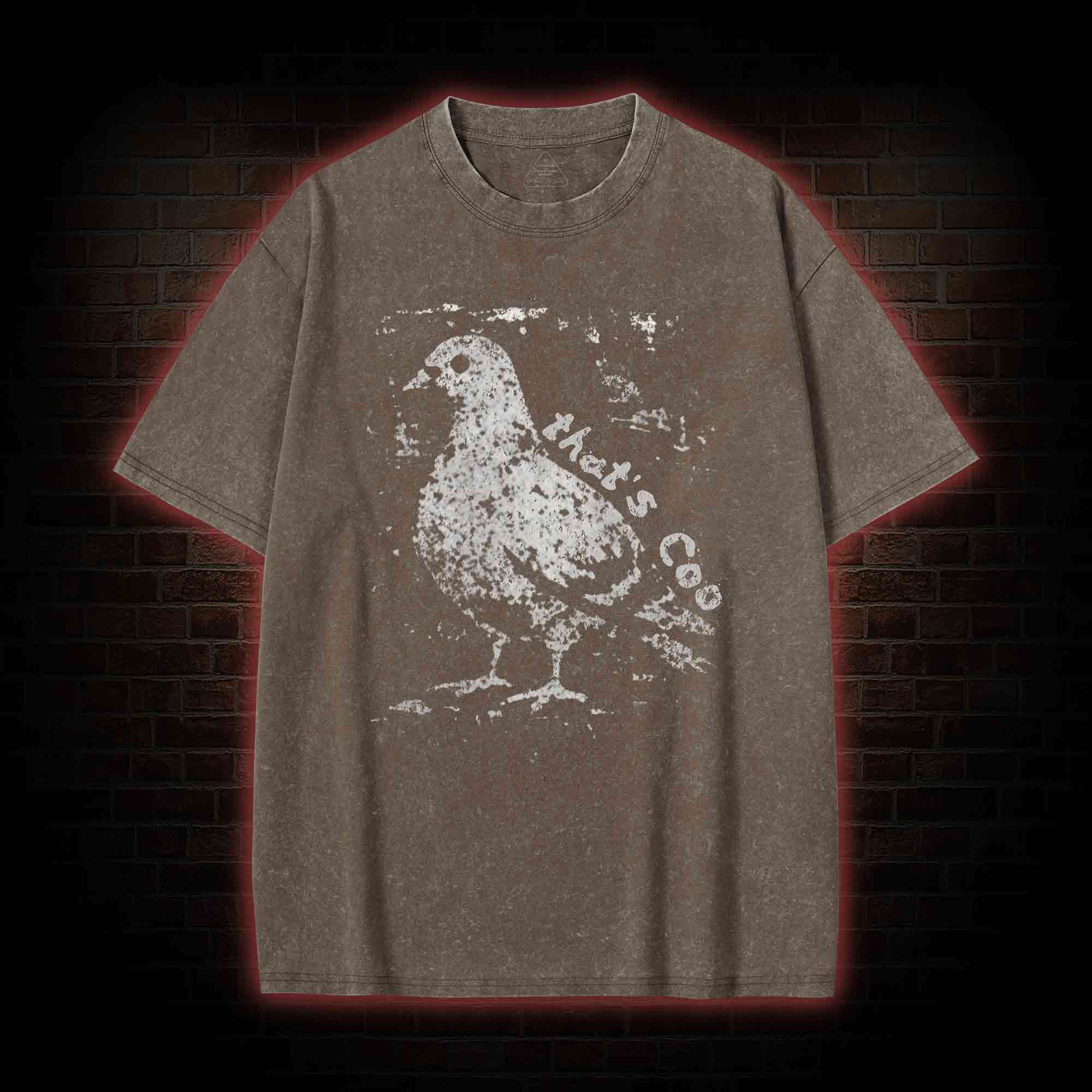 Pigeon Meme Washed T-shirt