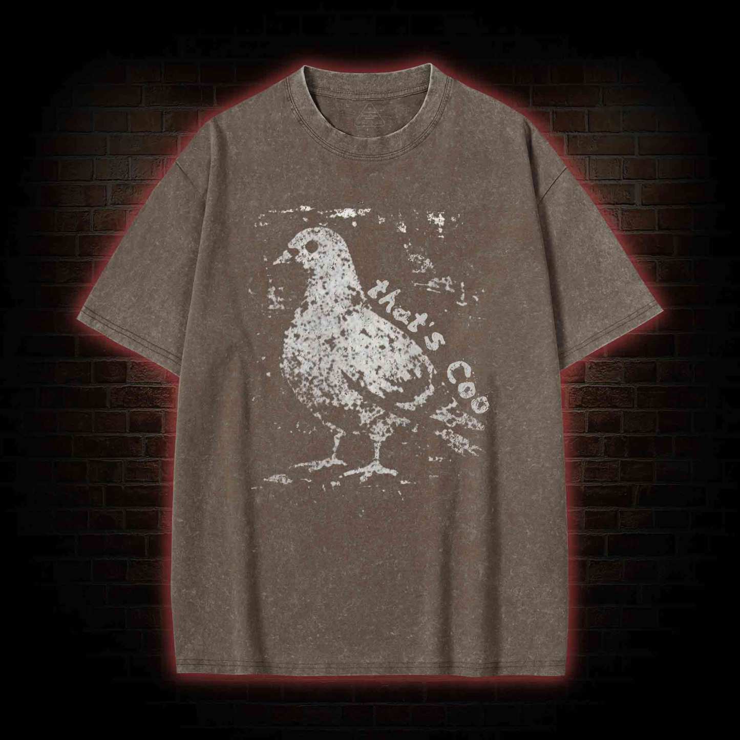 Pigeon Meme Washed T-shirt