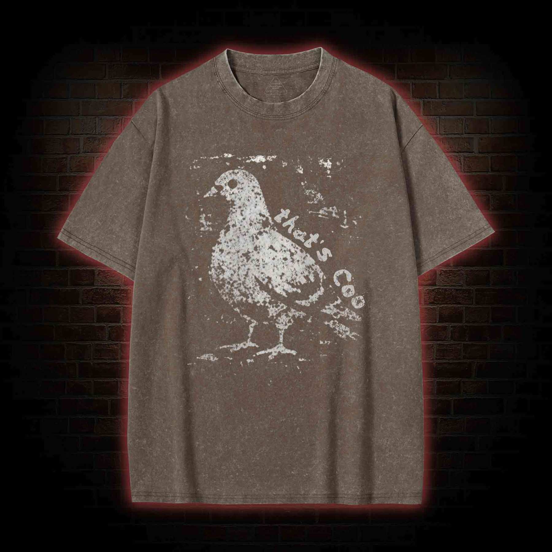 Pigeon Meme Washed T-shirt