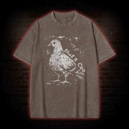 Pigeon Meme Washed T-shirt