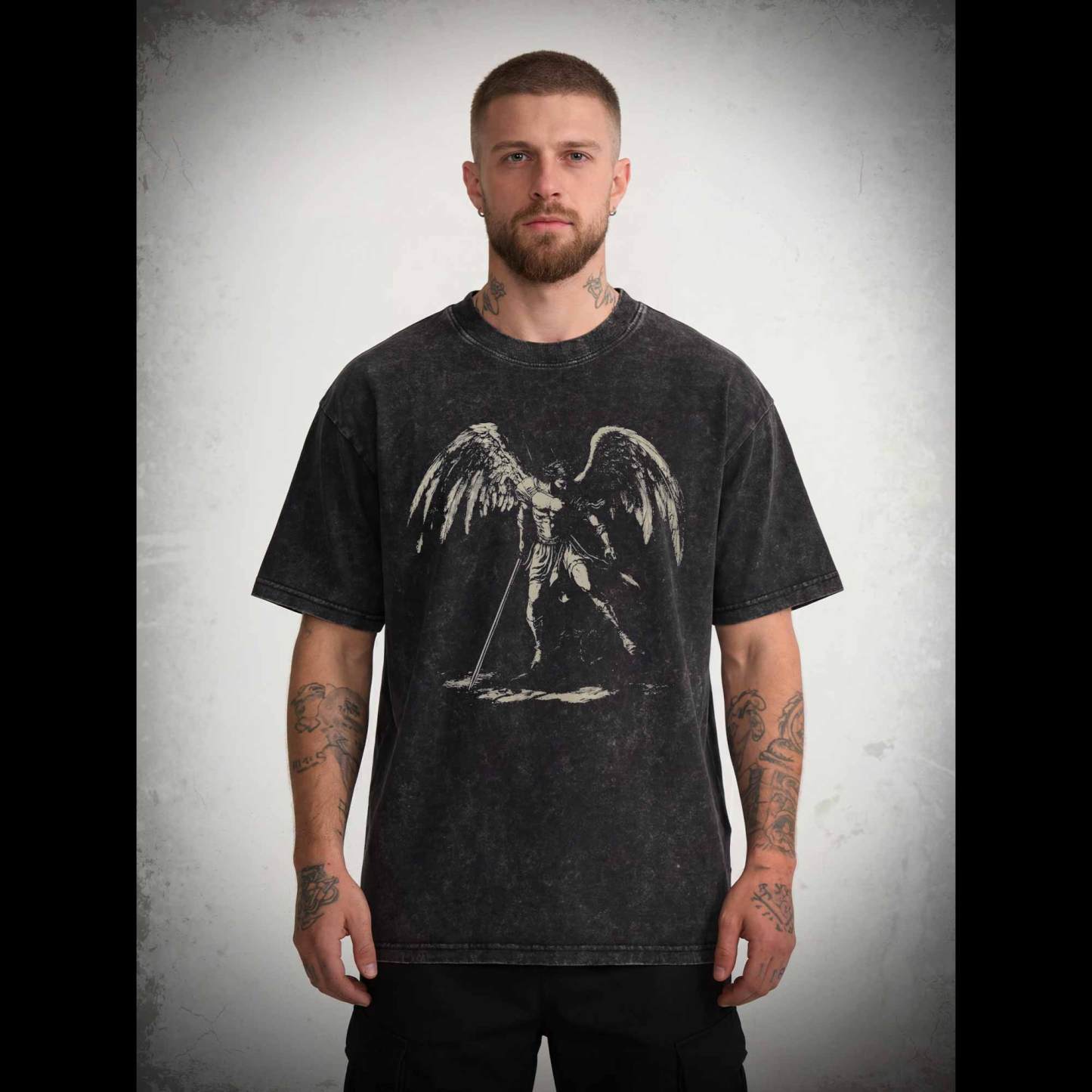 Archangel Michael Washed T-shirt