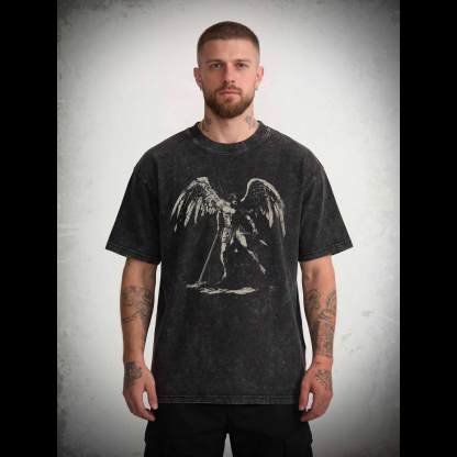 Archangel Michael Washed T-shirt