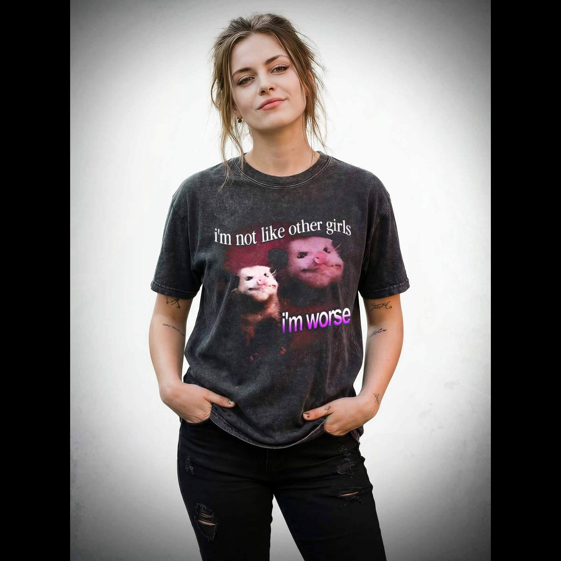 I'm Not Like Other Girls I'm Worse Washed T-shirt