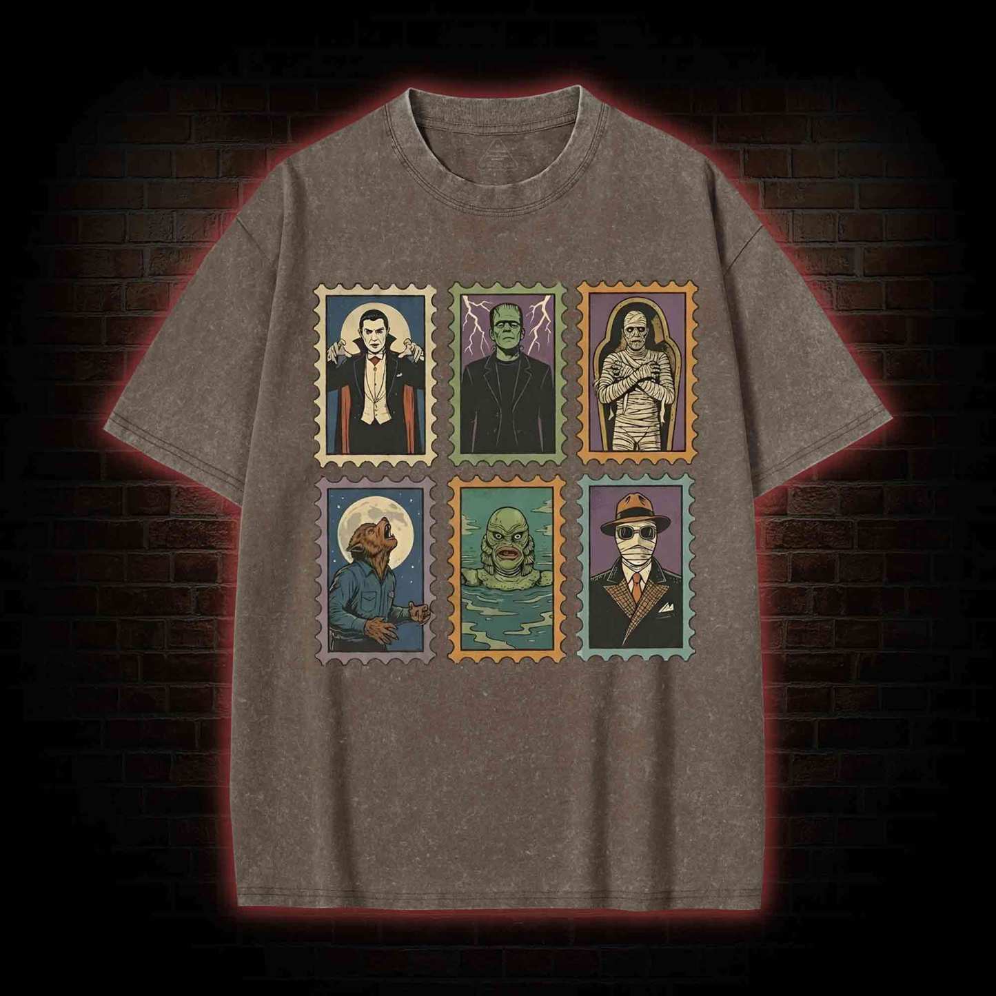 Monsters Washed T-shirt