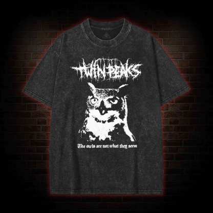 The Owls are Not What They Seem Washed T-shirt