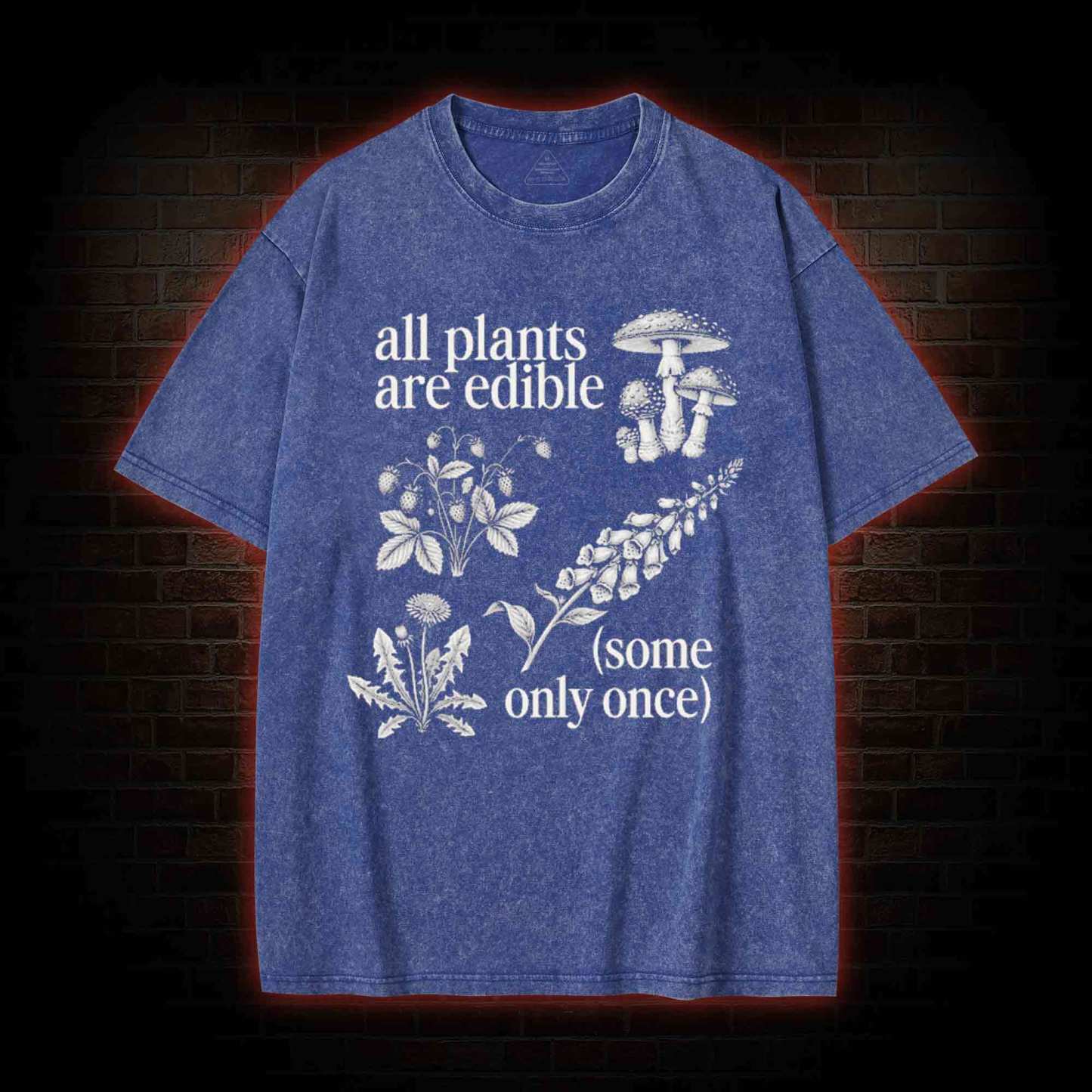 All Plants are Edible Washed T-shirt
