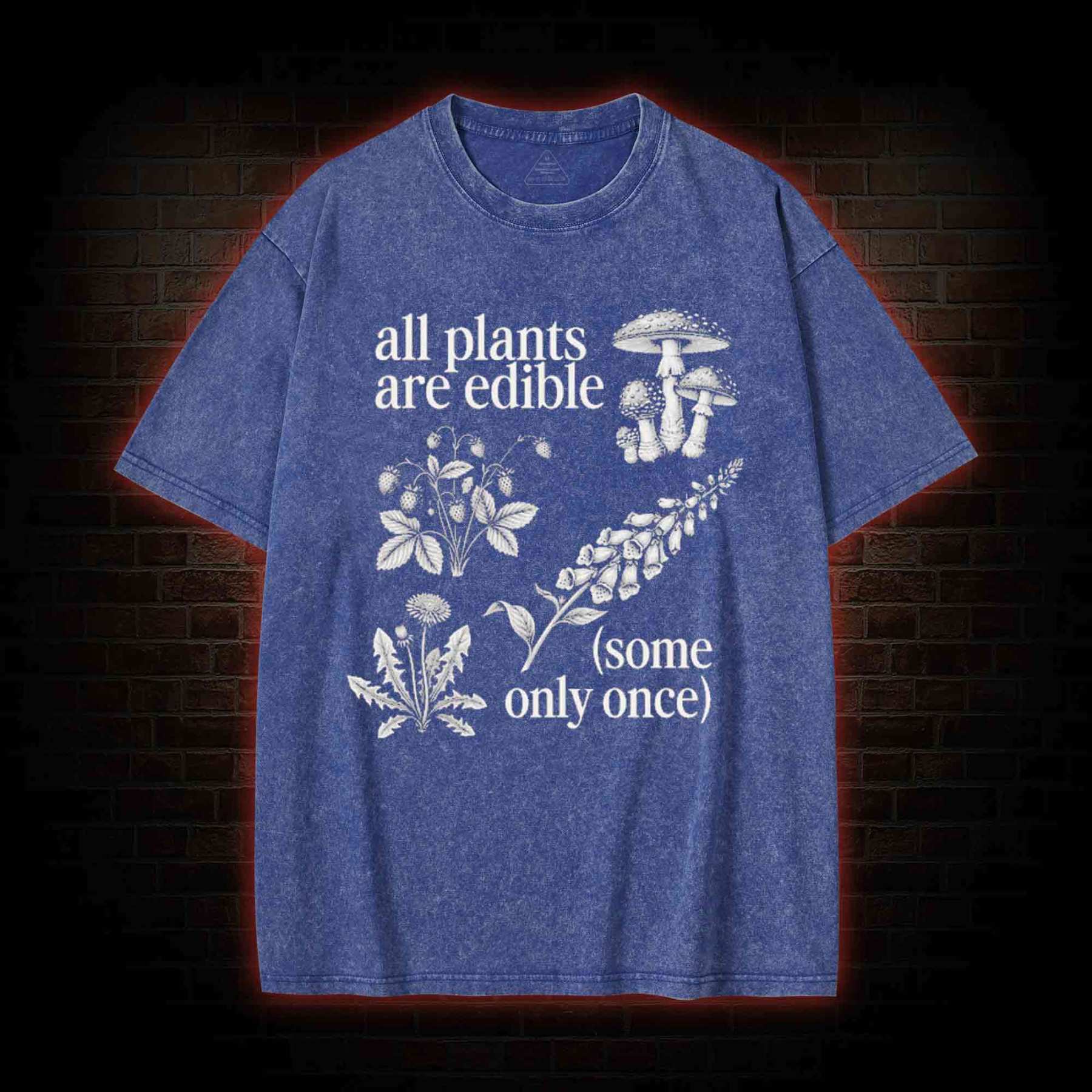 All Plants are Edible Washed T-shirt