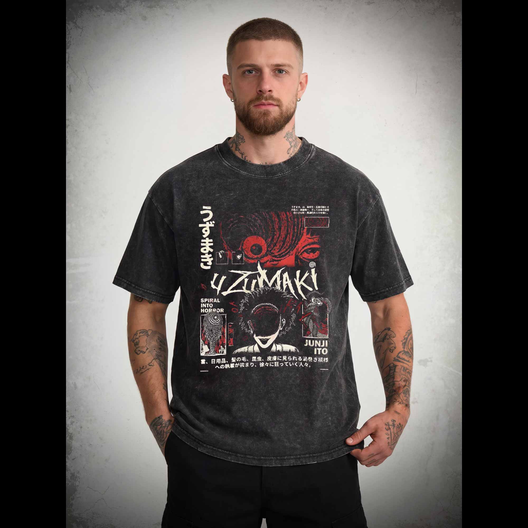 Spiral into Horror Washed T-shirt