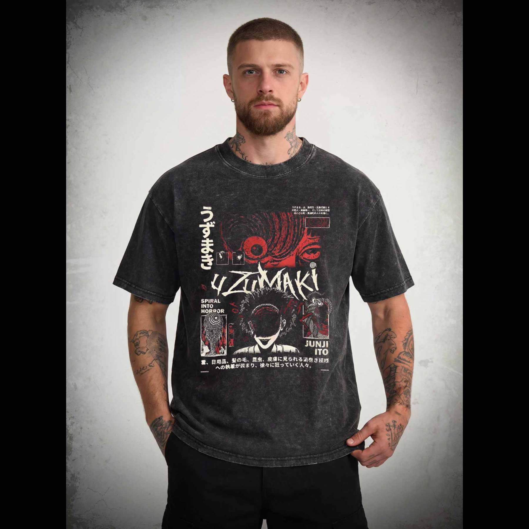 Spiral into Horror Washed T-shirt