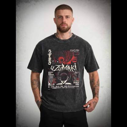 Spiral into Horror Washed T-shirt