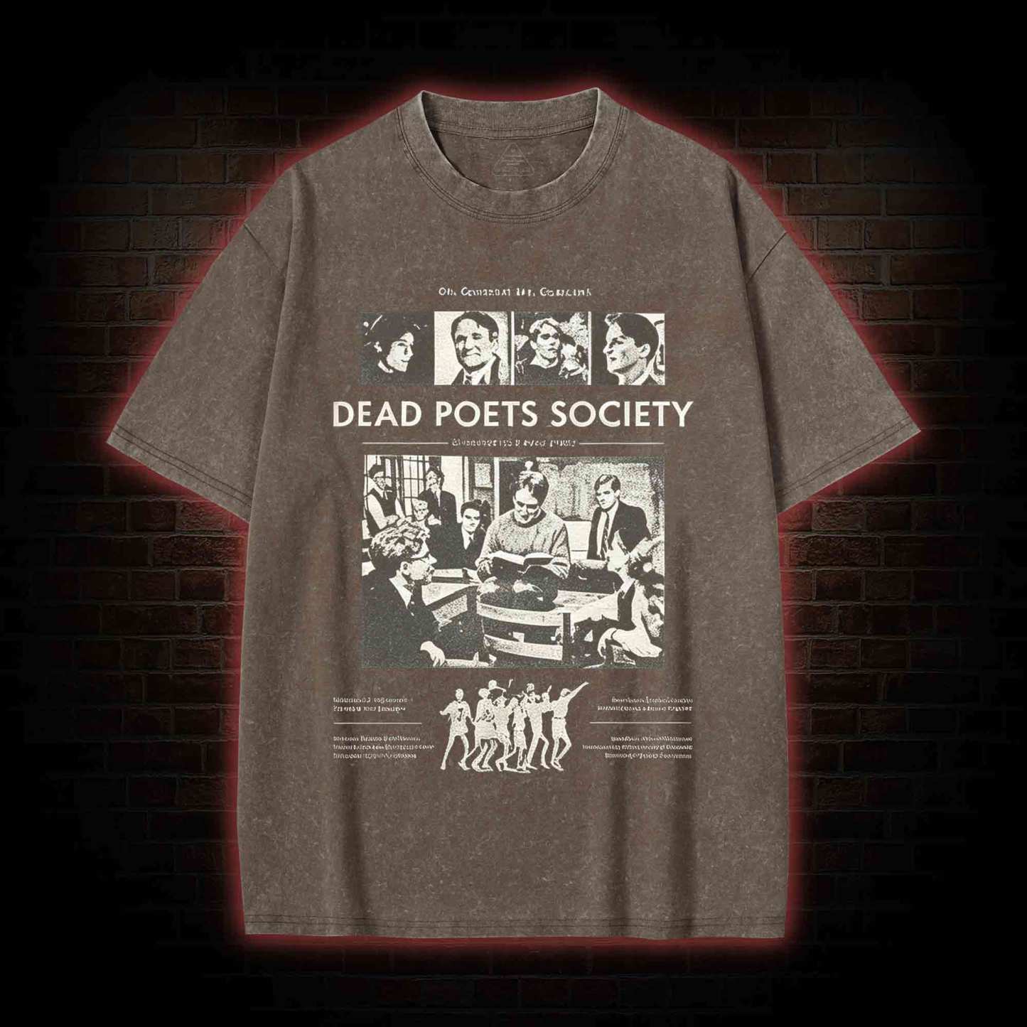 Oh Captain My Captain Washed T-shirt