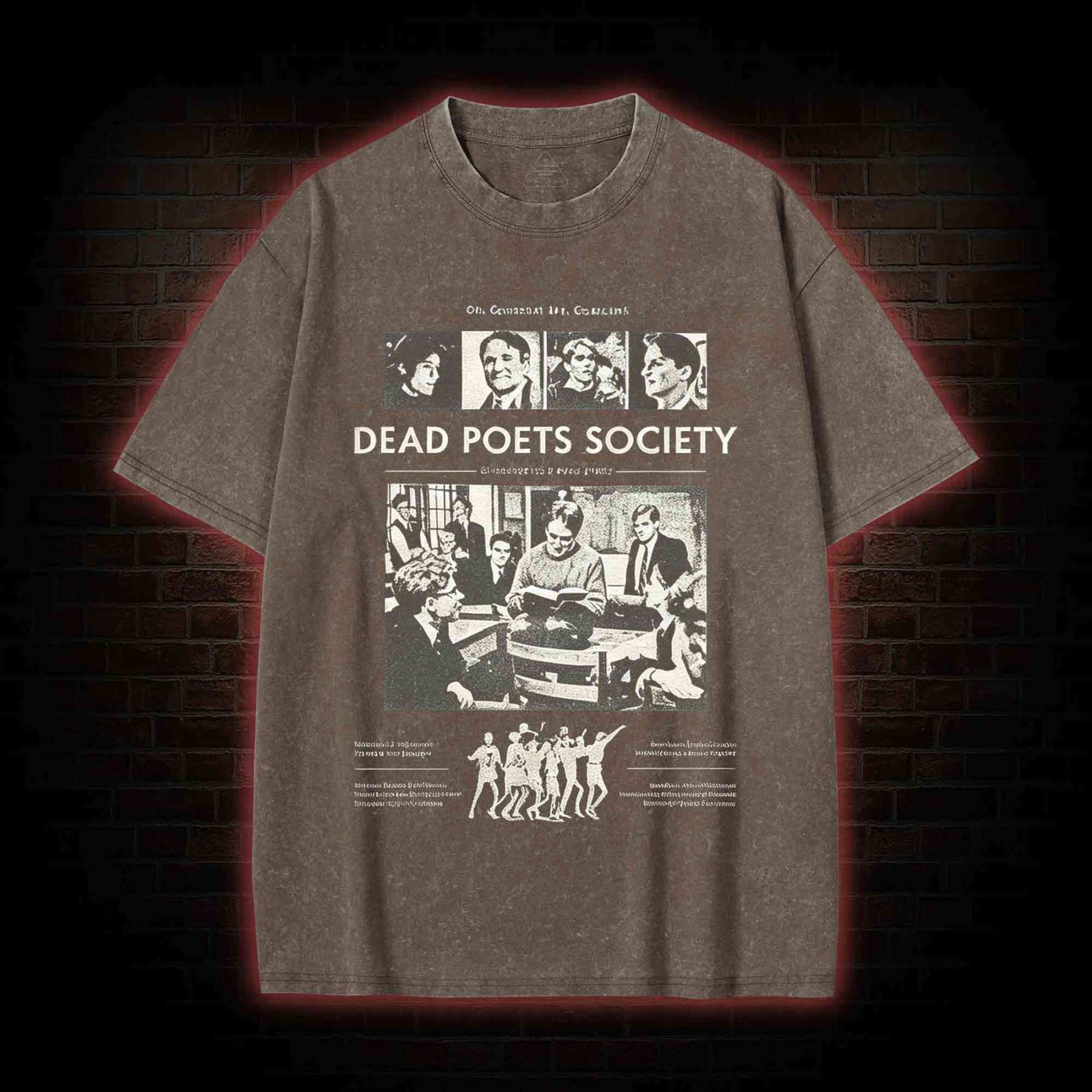 Oh Captain My Captain Washed T-shirt