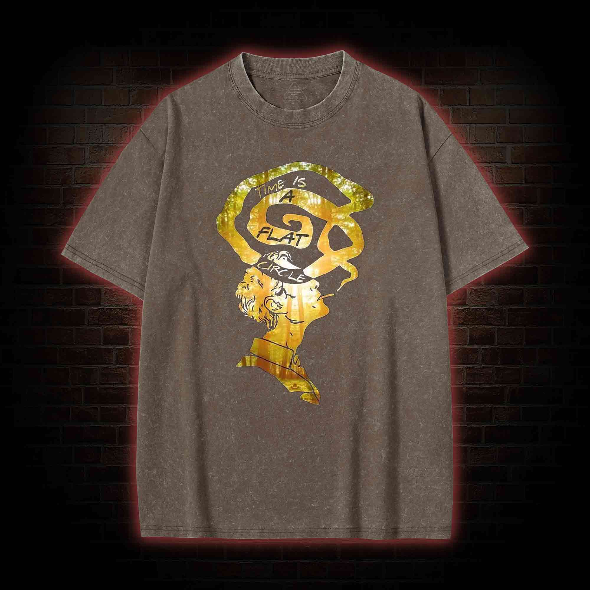 Time is a Flat Circle Washed T-shirt
