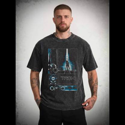 The Grid A Digital Frontier Washed T-shirt