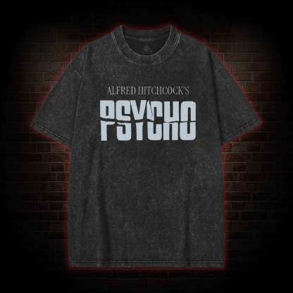 Alfred Hitchcock's Psycho Washed T-shirt