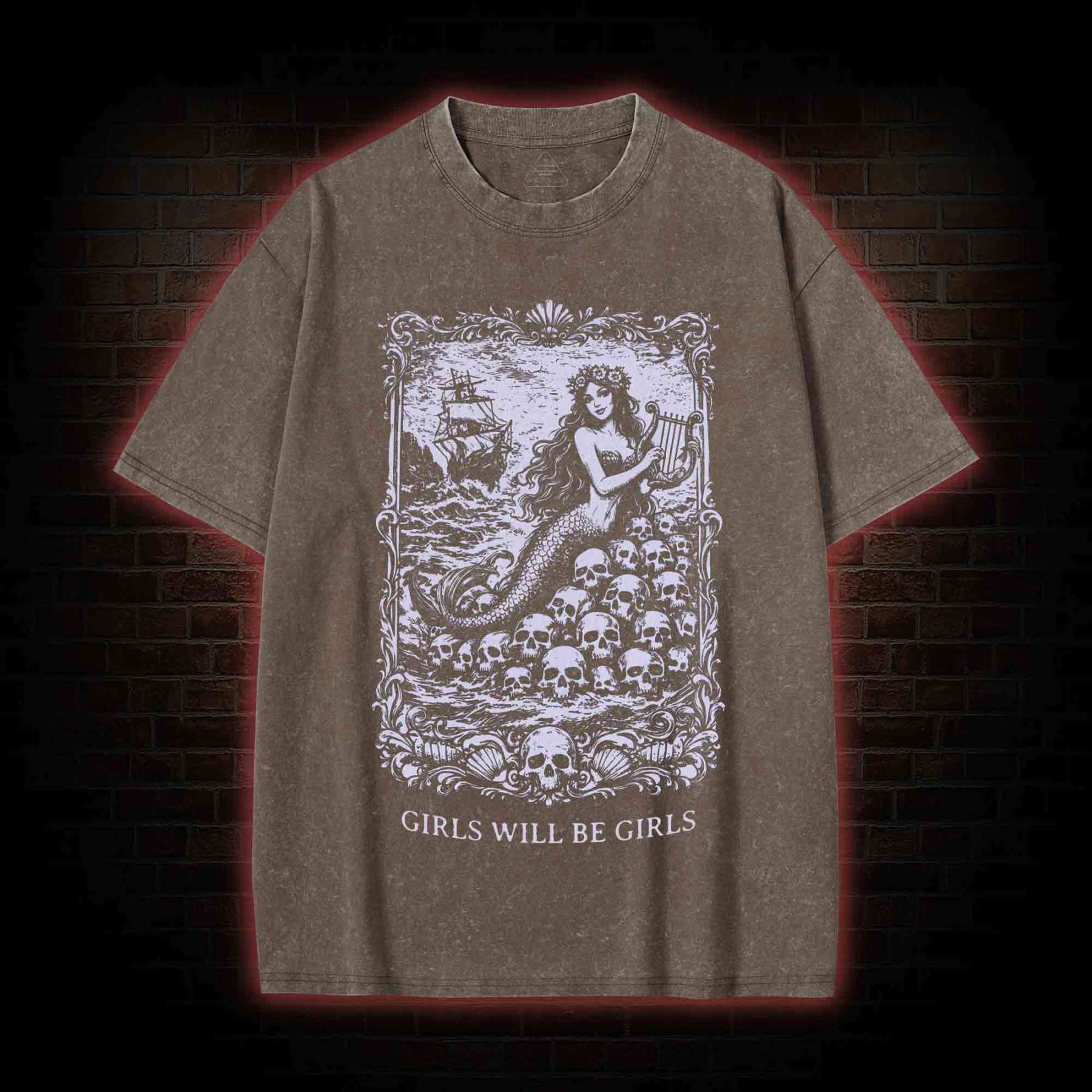 Girls will be Girls Washed T-shirt