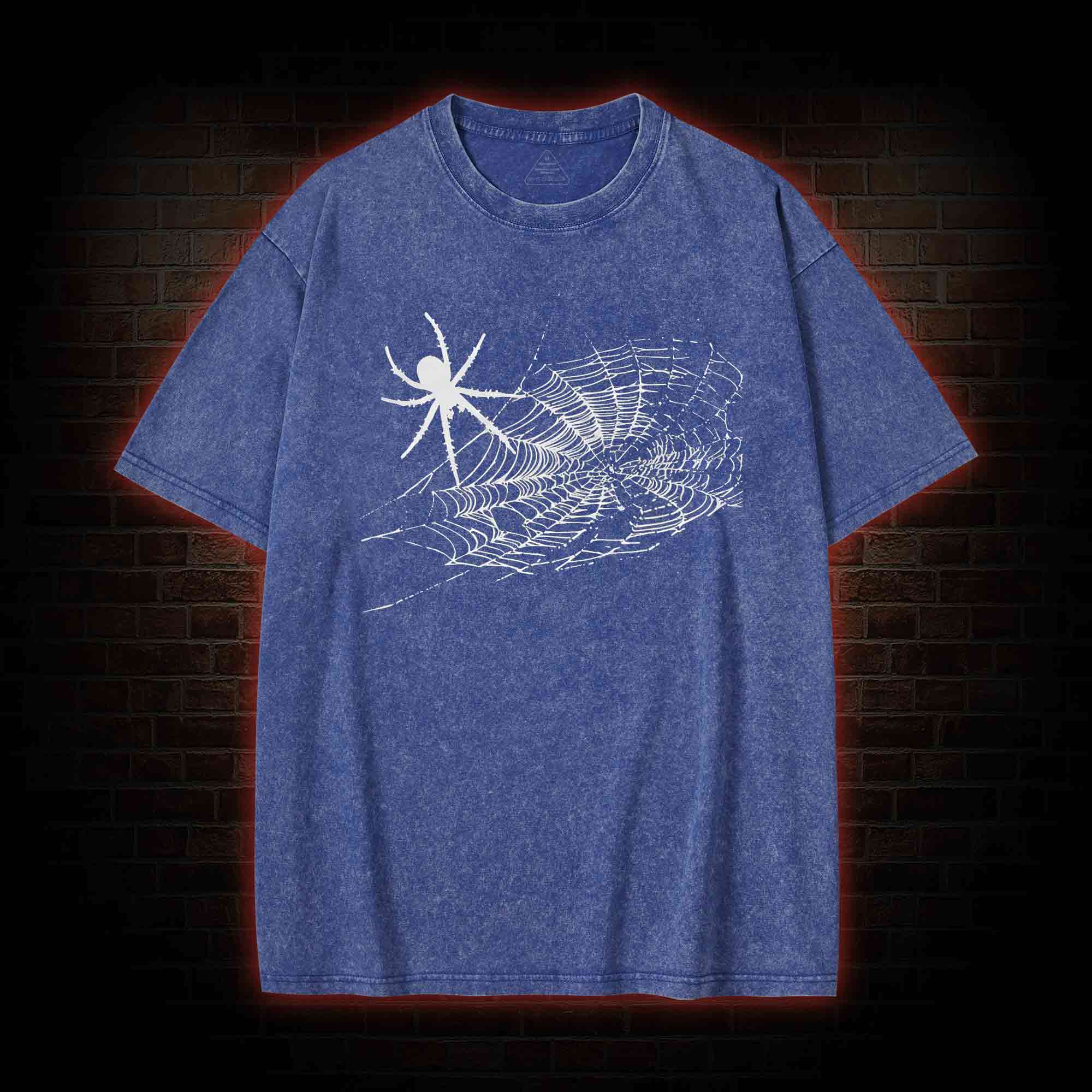 Spider Web Bat Washed T-shirt