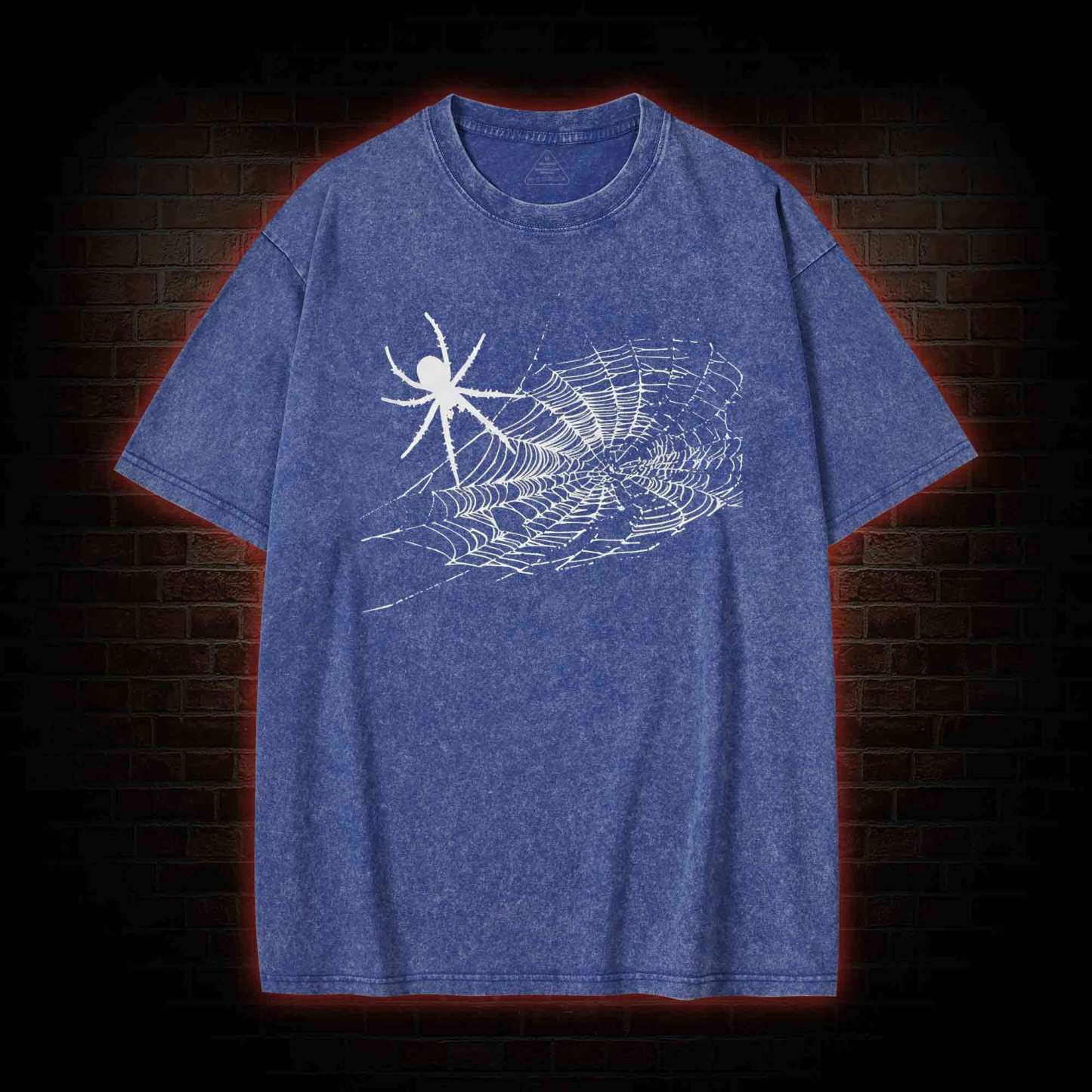 Spider Web Bat Washed T-shirt